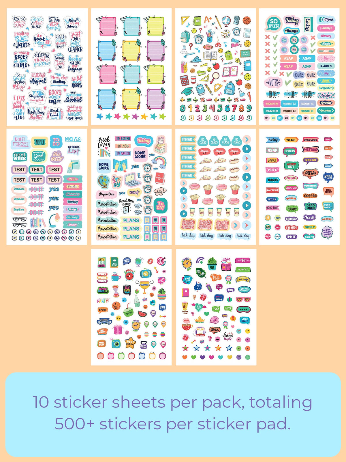 Study Well Sticker Book