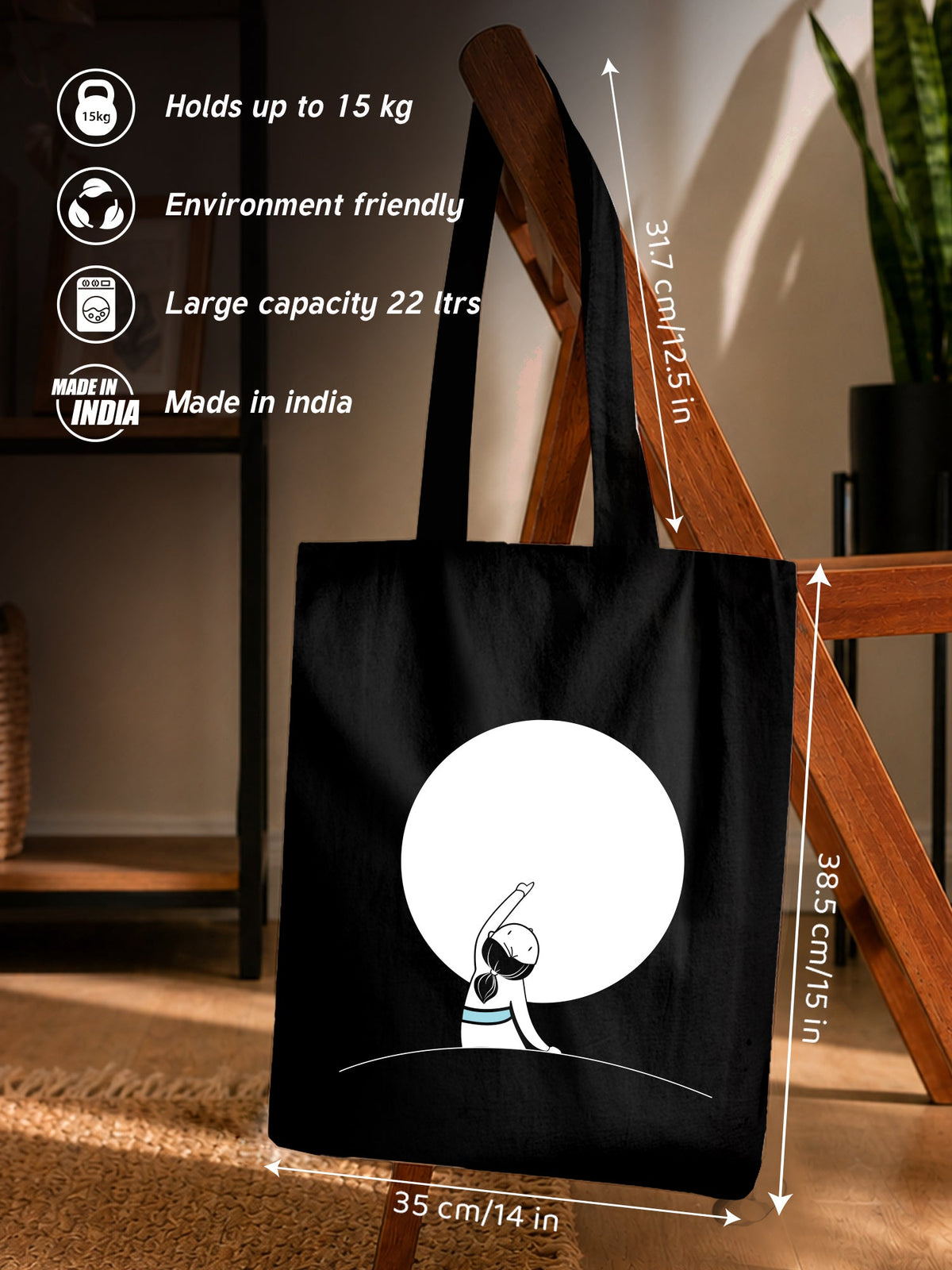 Calm Moon Tote Bag