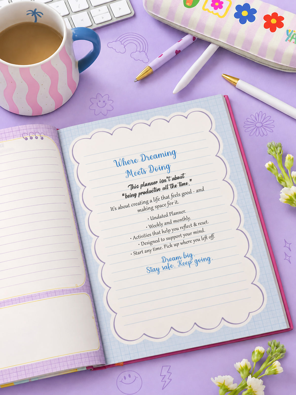 Personalized A5 Undated 2027 Yearly Planner - Daily Drive