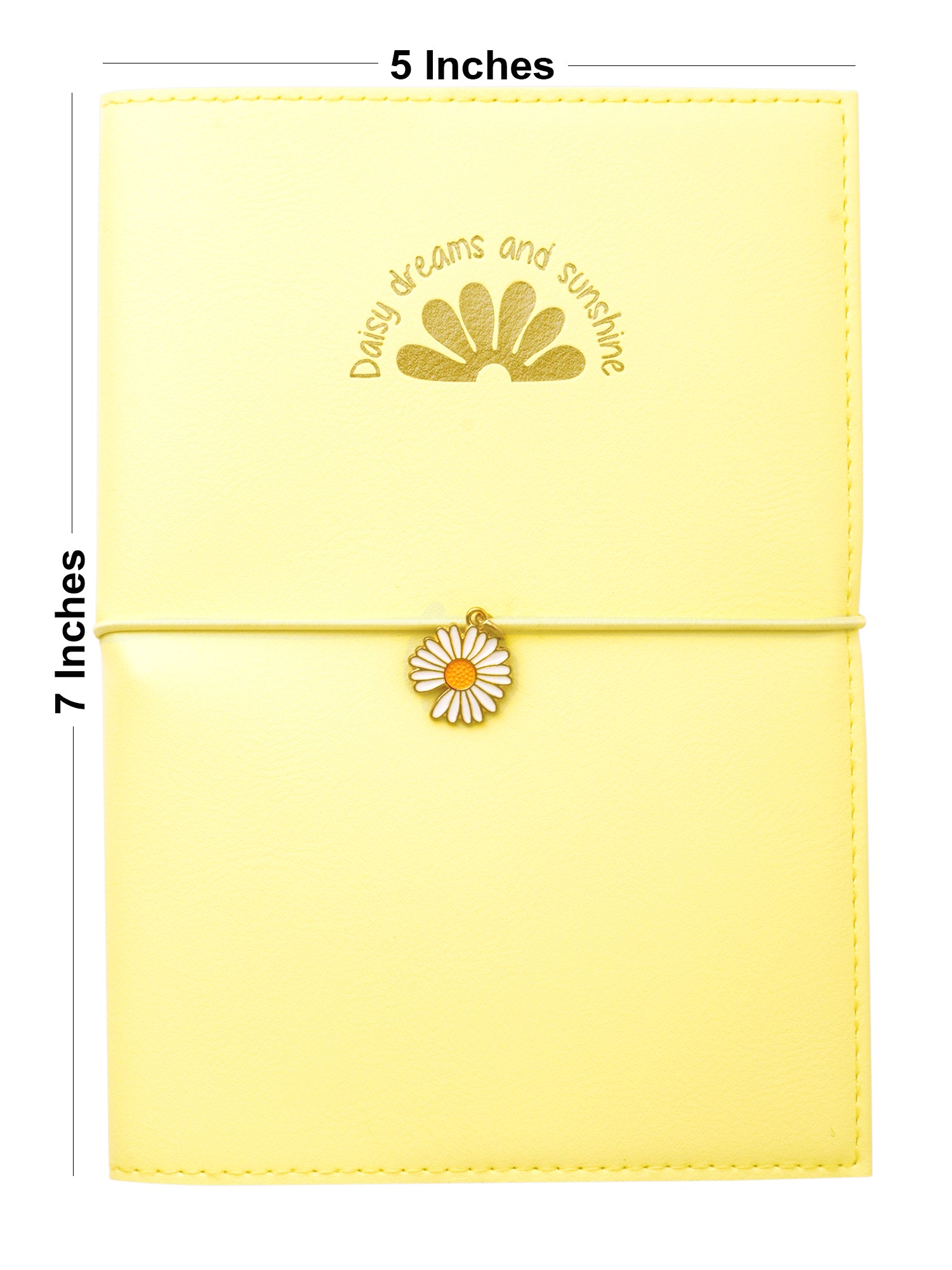 B6 Refillable Journal Notebook - Daisy Bloom (Yellow)