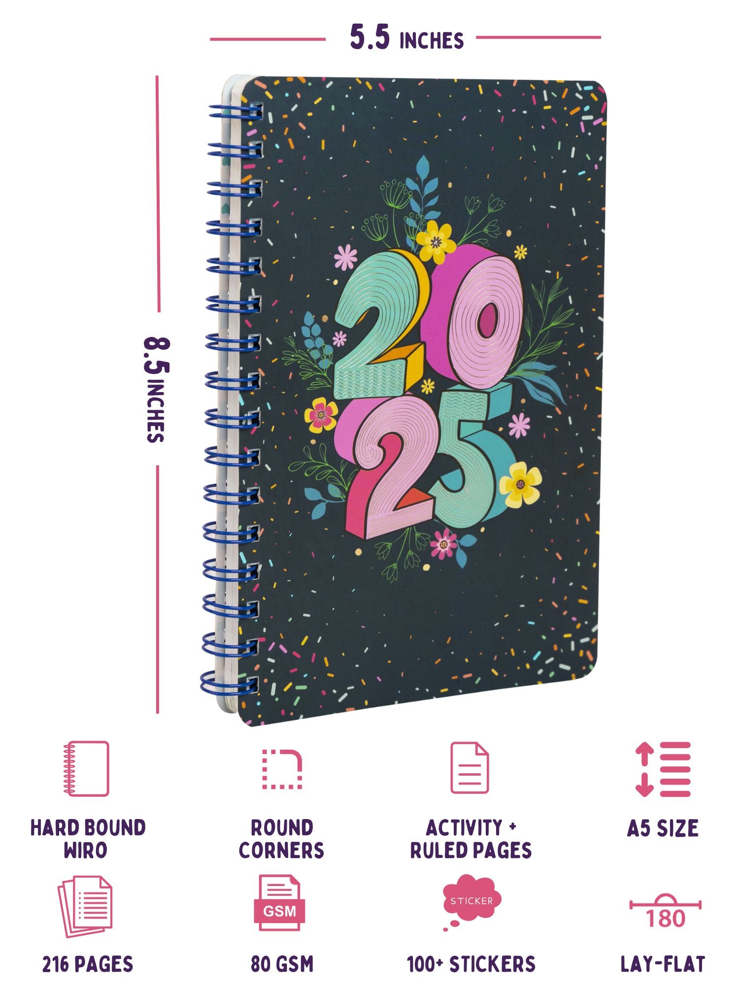 A5 Undated Yearly Planner - Future Ready