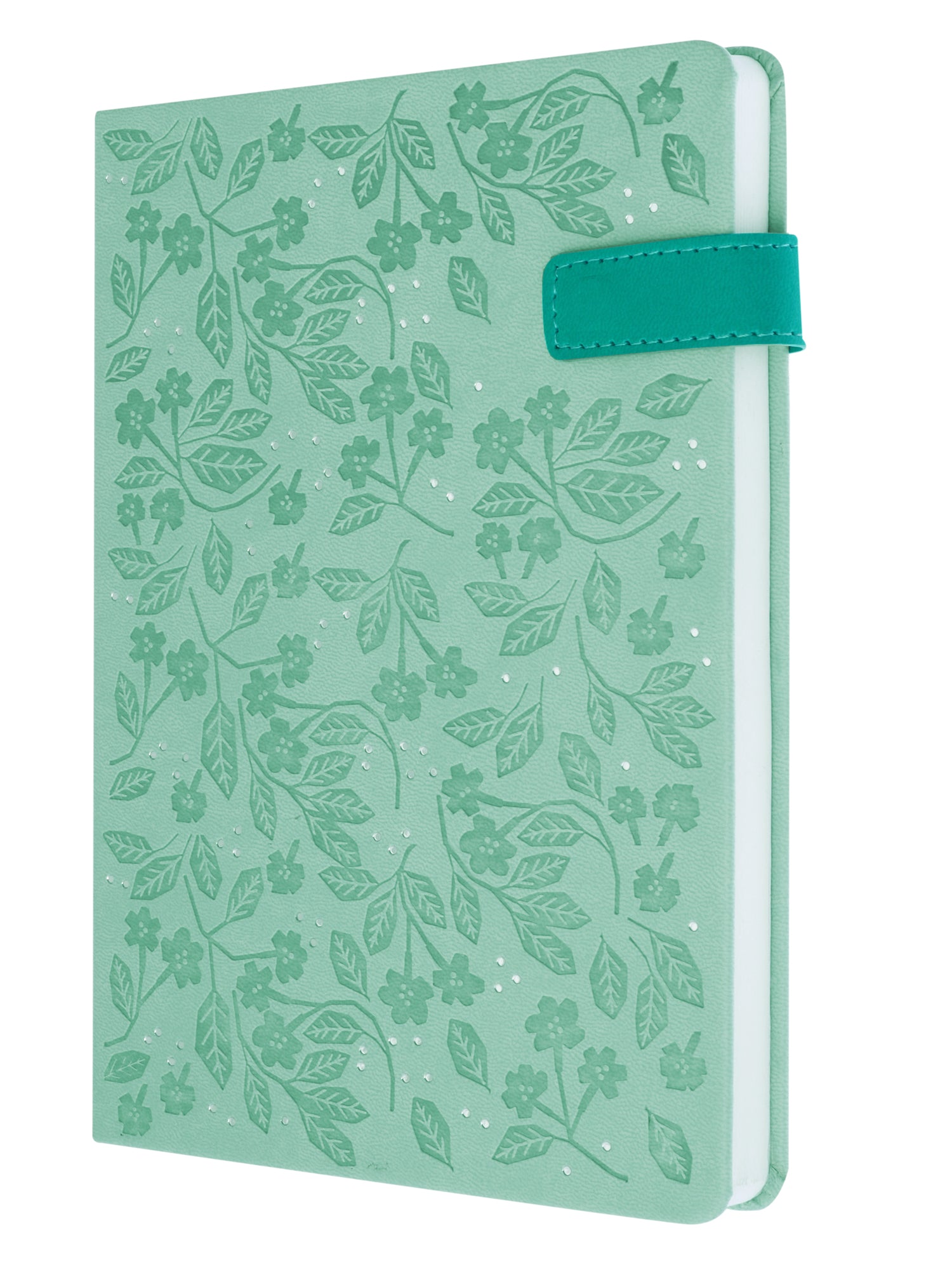 A5 Vegan Leather Notebook - Garden Spells (Turquoise)