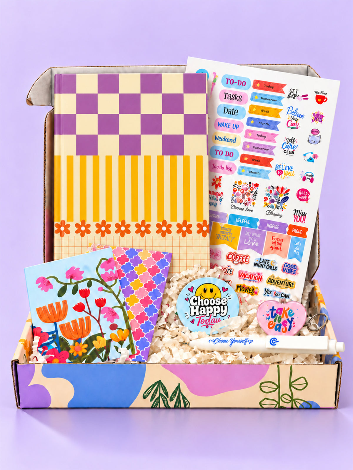 A5 Undated 2027 Planner- Playful Checks