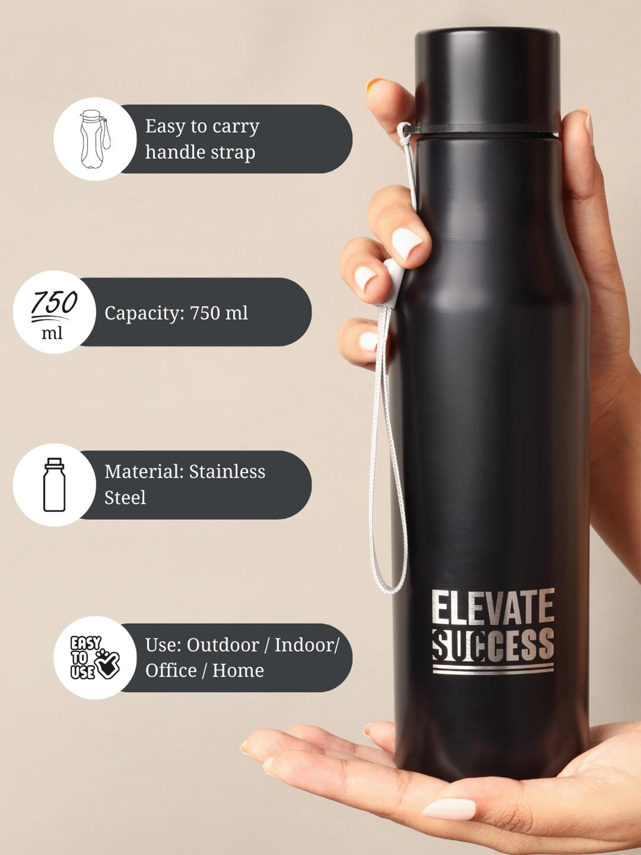 A5 Undated Executive Gift Set Includes Weekly Planner + Pen + Water Bottle (Elevated Essentials 1)