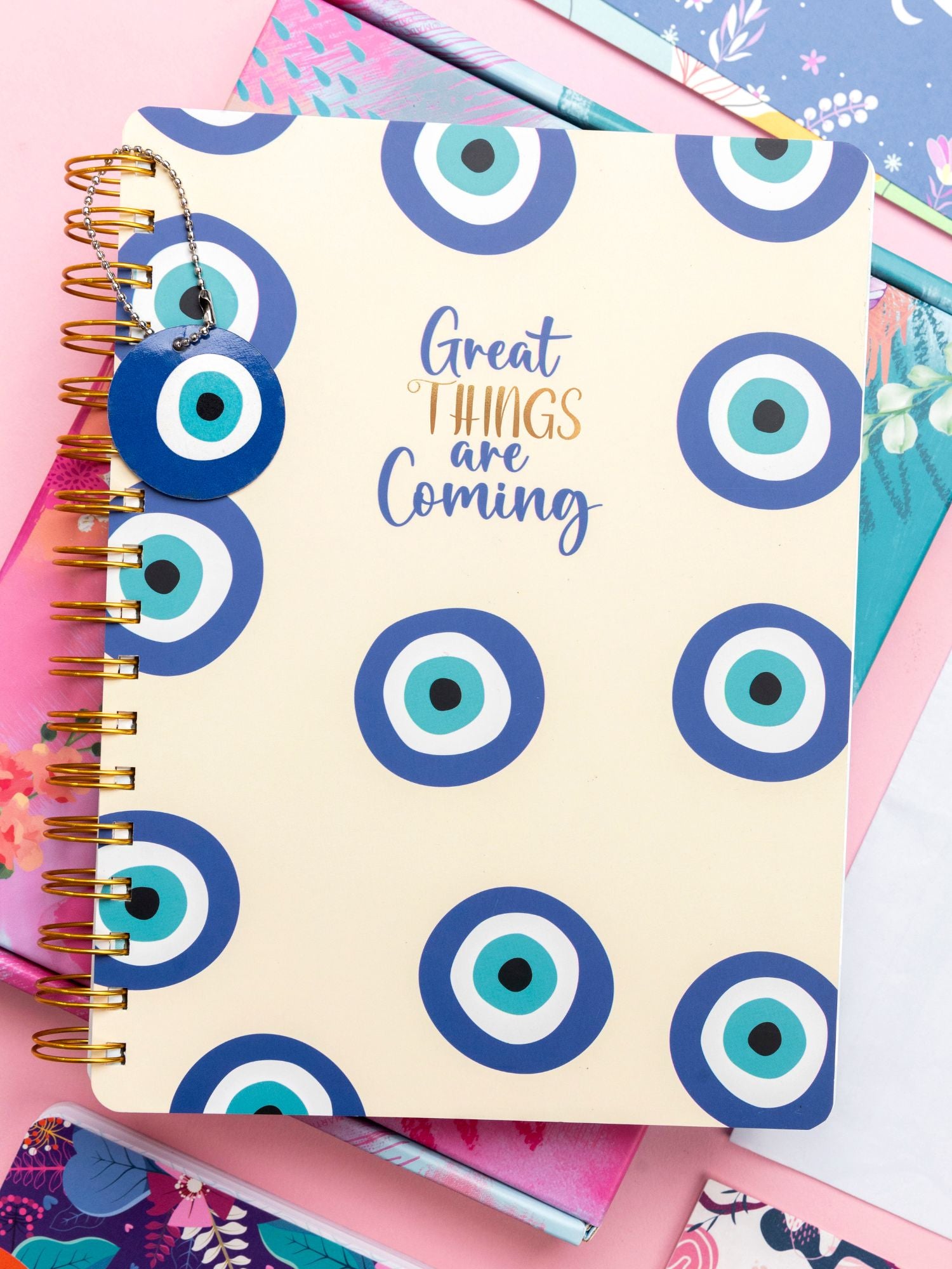 B5 Undated Yearly Planner Kit - Evil Eye Charm