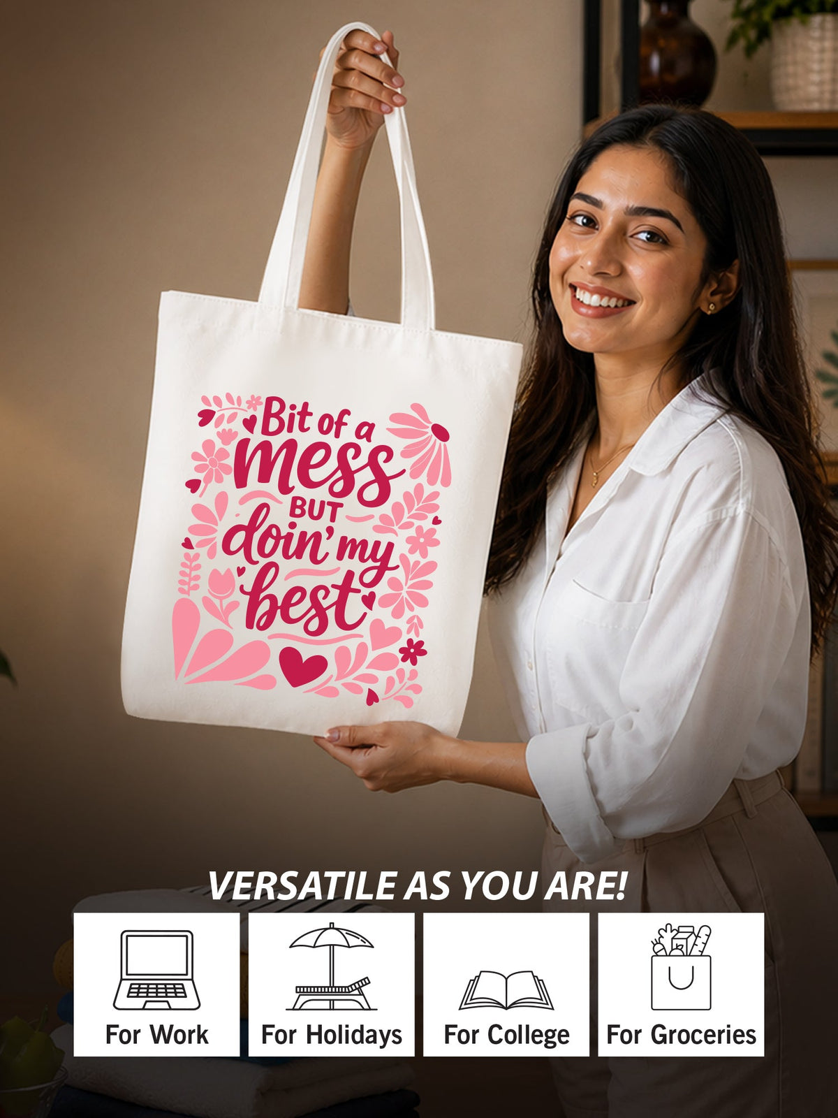 Hot Mess Aesthetic Tote Bag