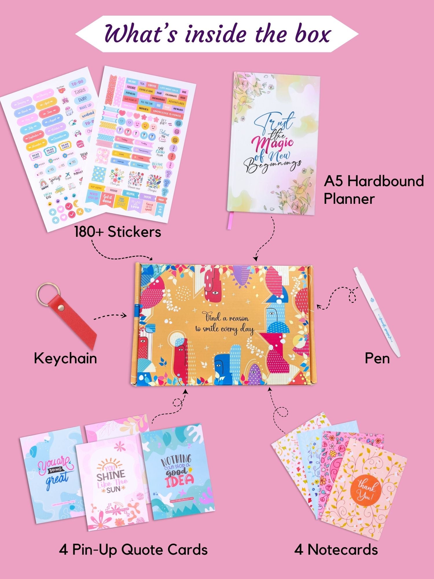 A5 Undated Planner Gift Set - Magical Start