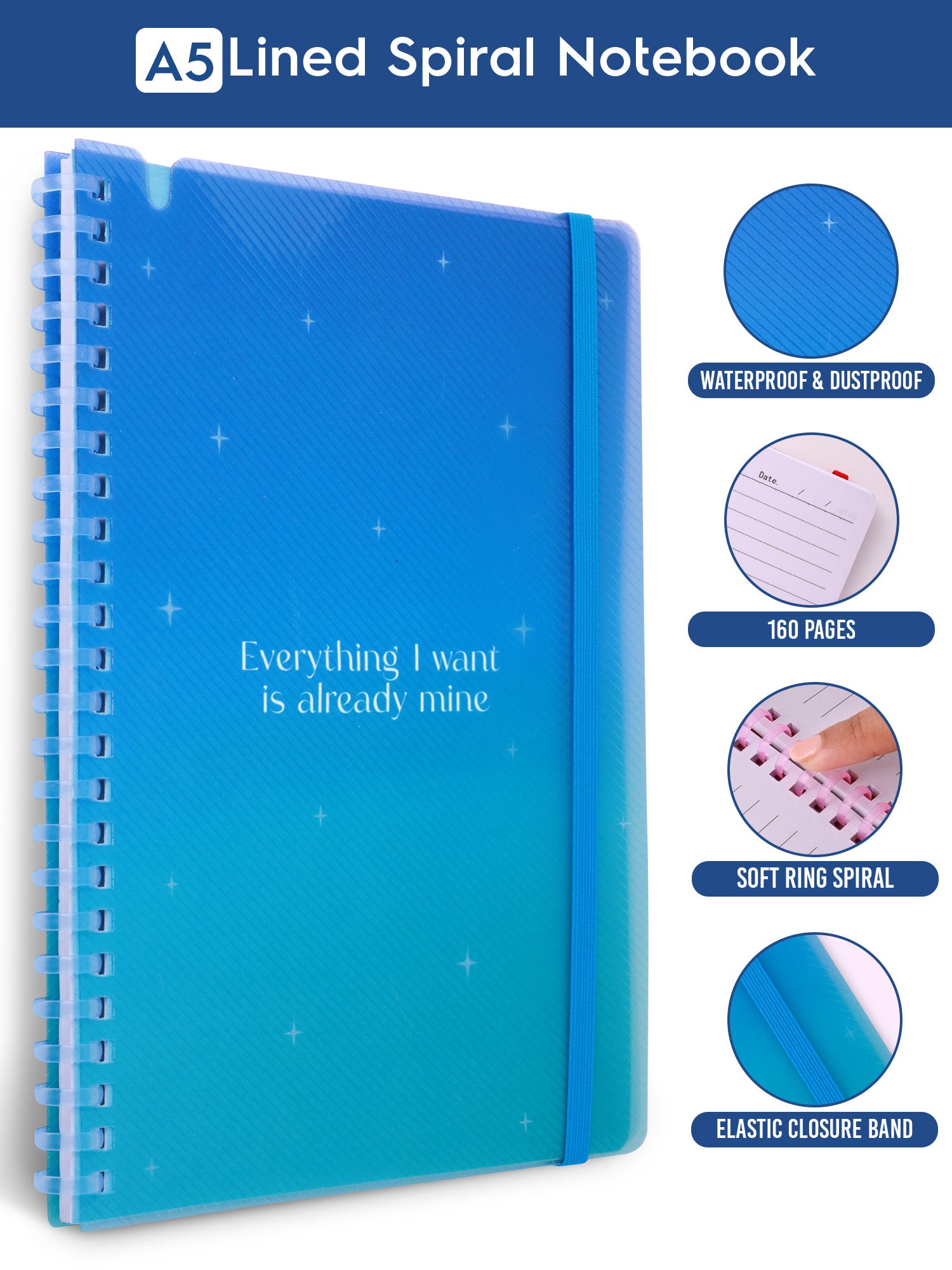 A5 Soft Spiral Bound Notebook - Manifestation