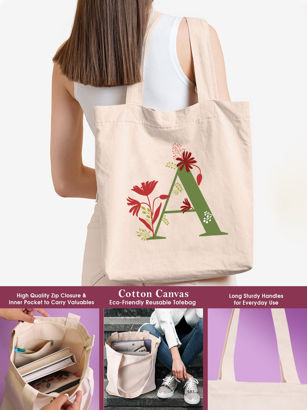 Initial A Monogram Gift Set