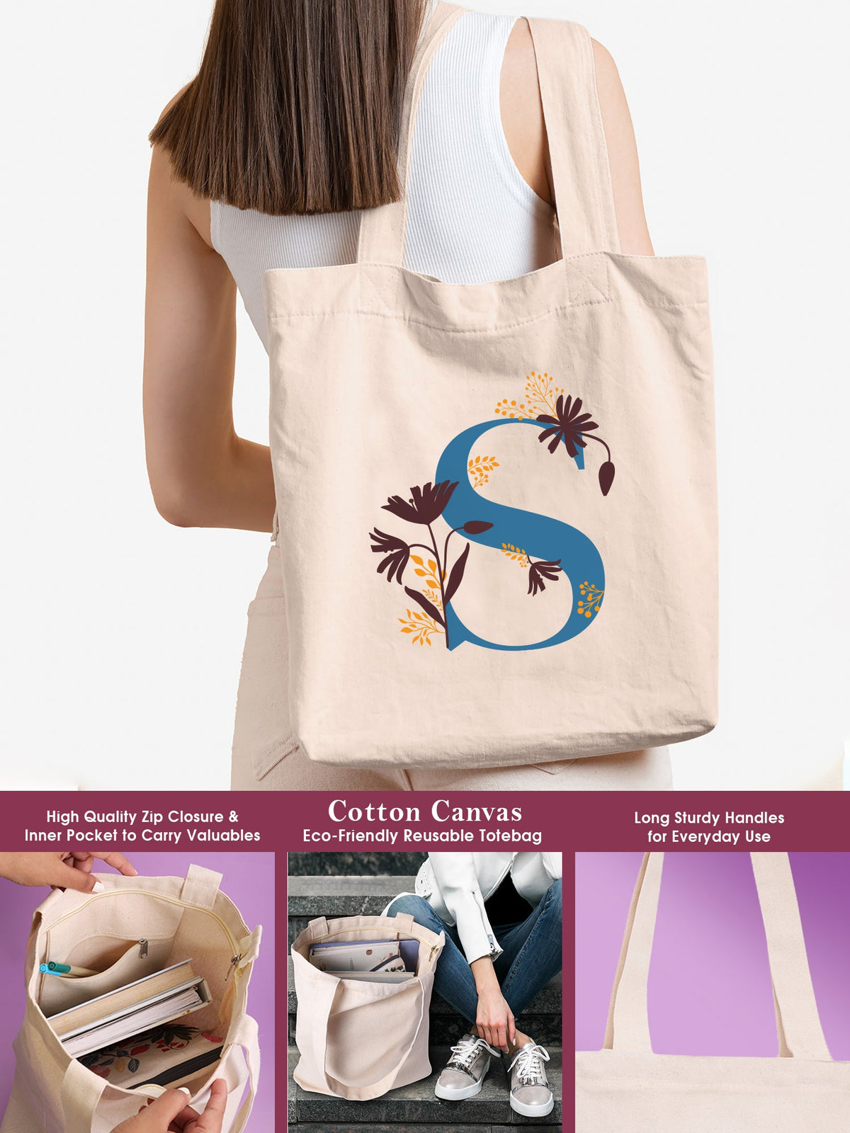 Initial S Monogram Gift Set