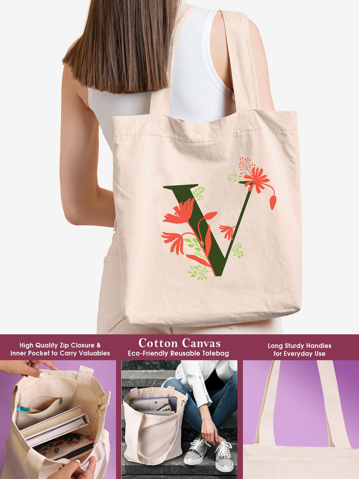 Initial V Monogram Gift Set
