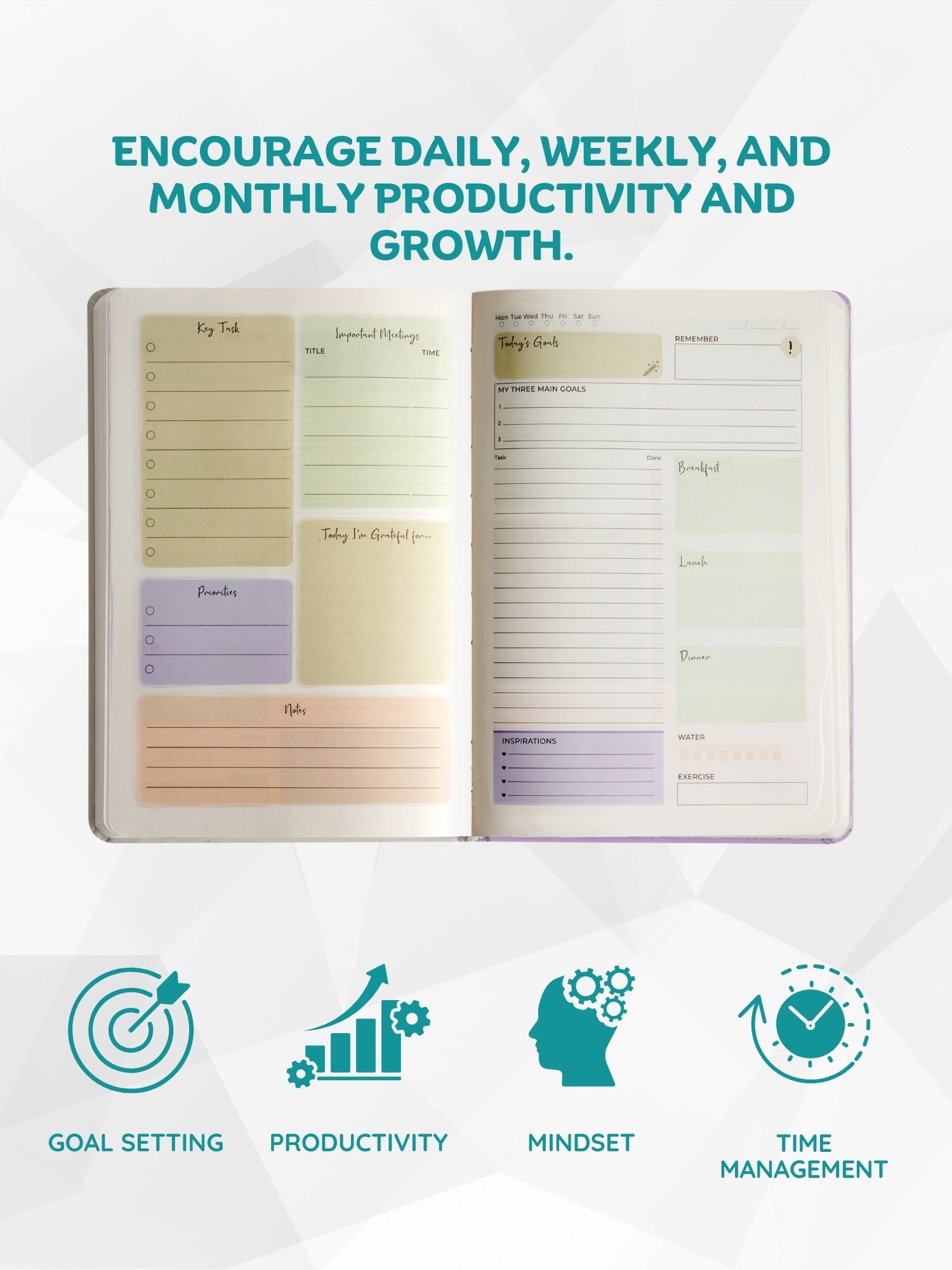 Personalized A5 Undated Work-Life Balance Planner - Path Ways