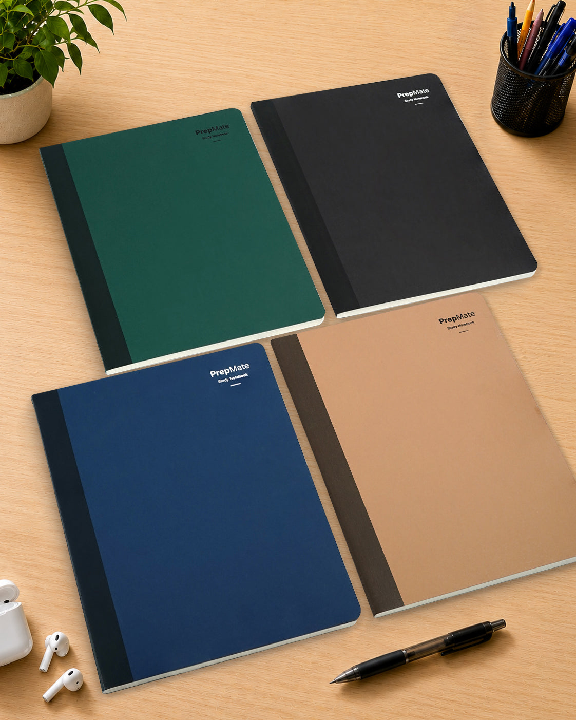 A4 Study Notebooks Pack of 4 | PrepMate Multi