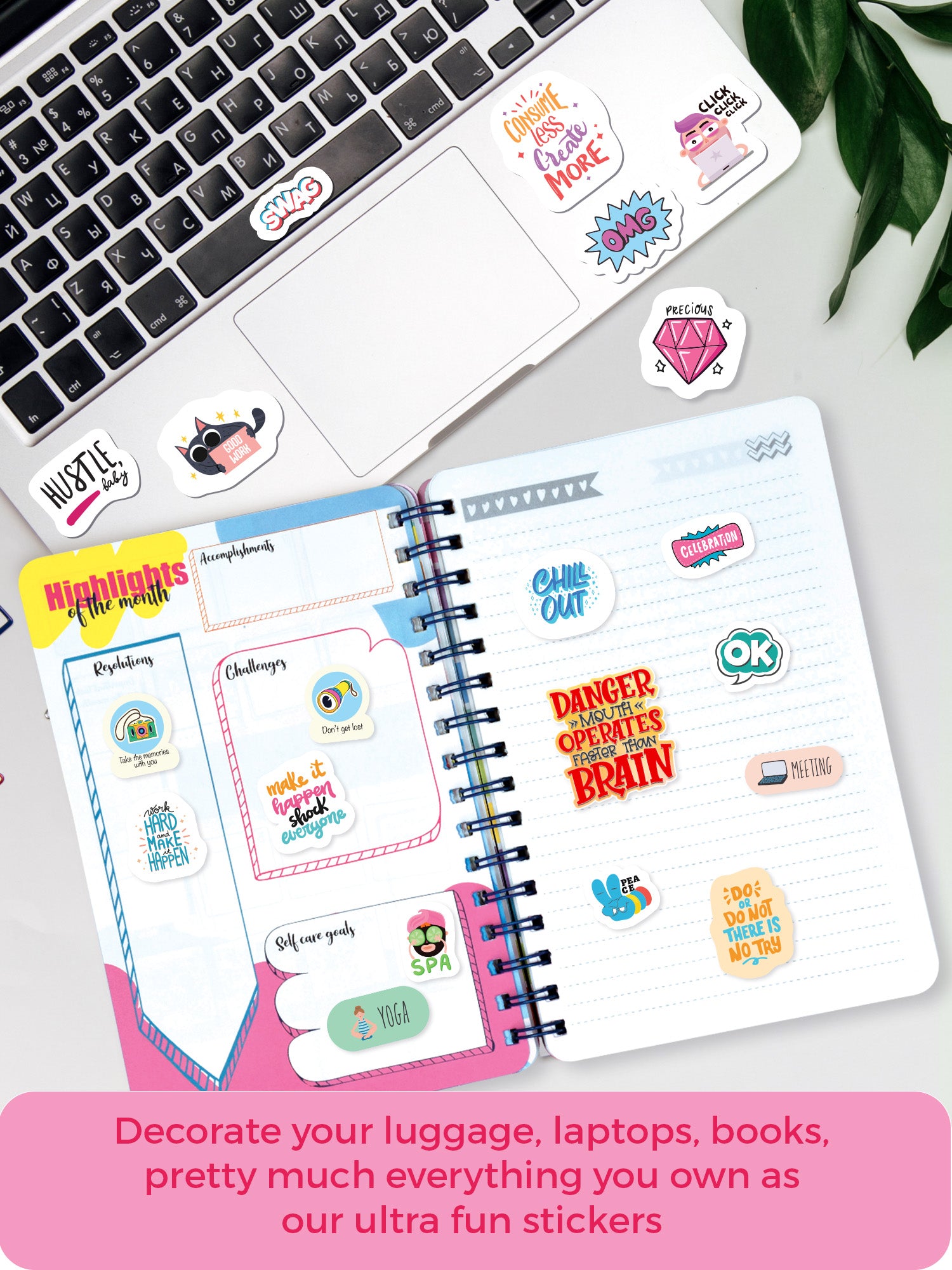 Add Colorful Fun to Your Life with 350+ Adhesive Stickers (Quirky Stickers)