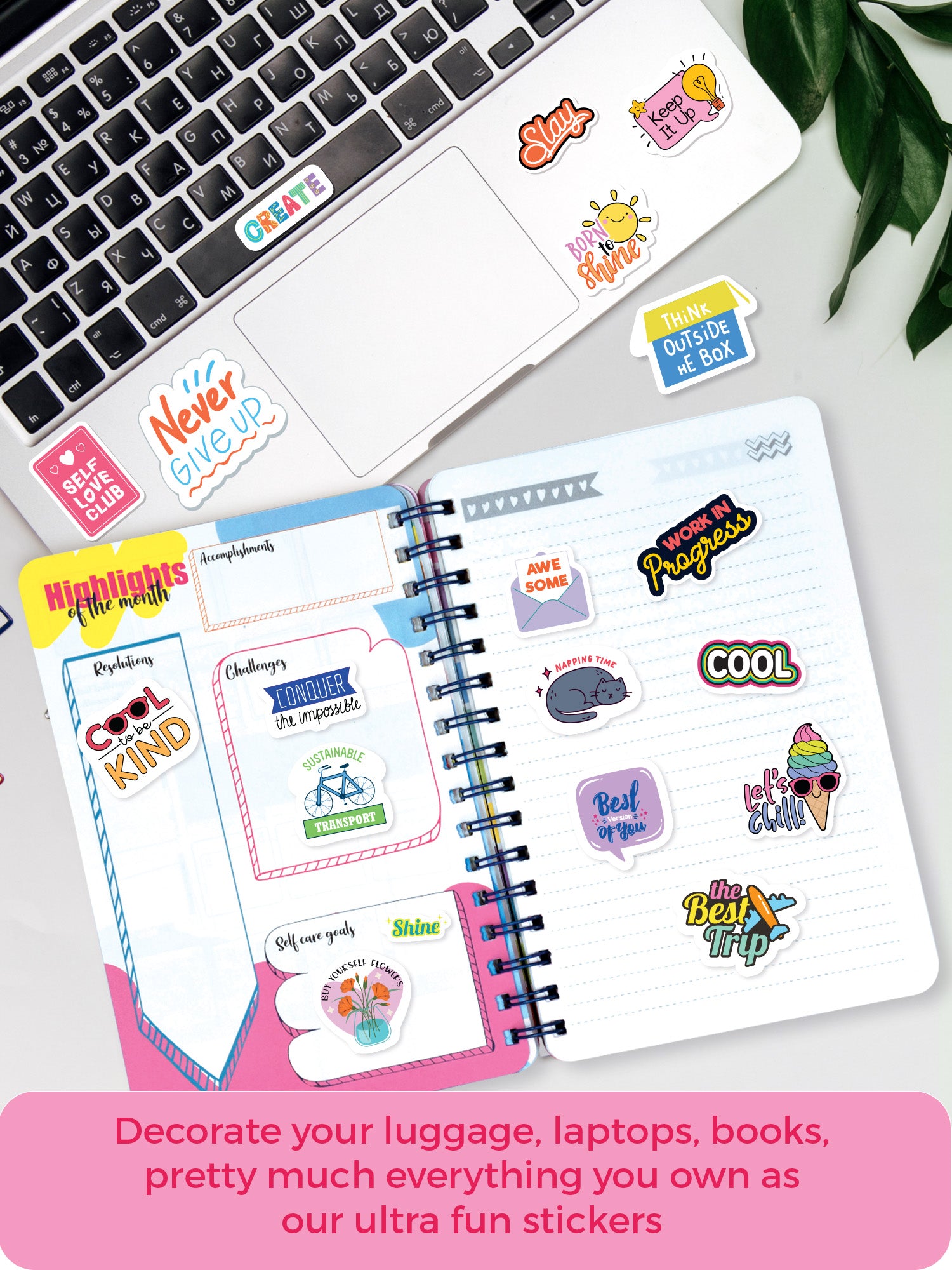 Get Creative with 350+ Fun & Quirky Stickers (Plan Ahead)