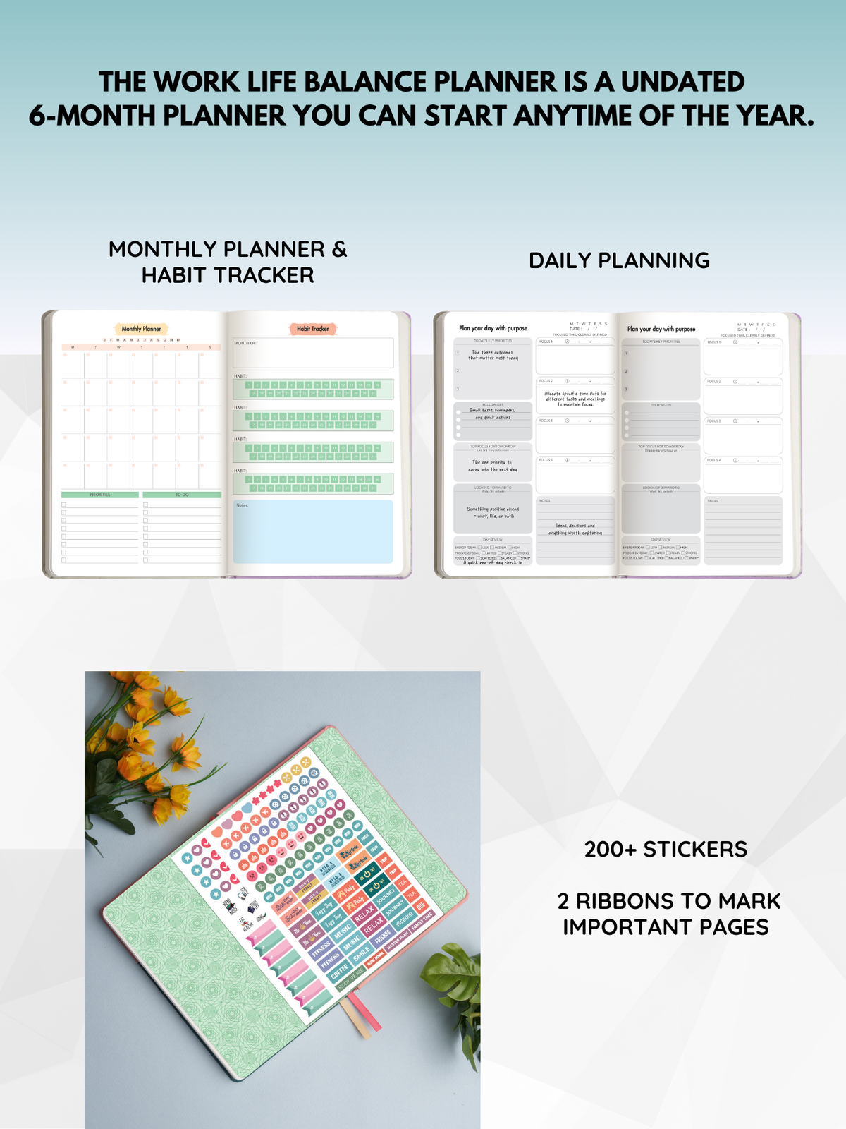 Shinning Light Work Life Balance Planner
