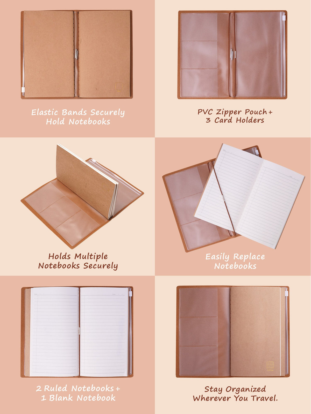 A5 Travel Journal - Blush Forest