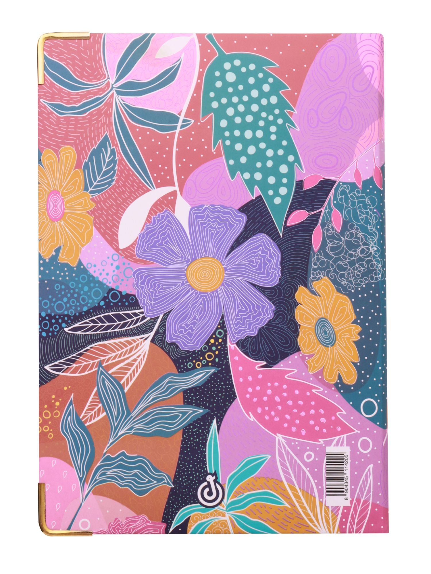 A5 Notebook with Metal Corners - Flower Fiesta