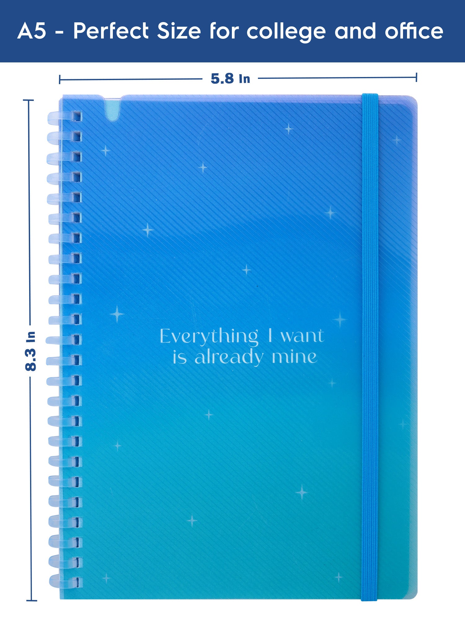 A5 Soft Spiral Bound Notebook with Pen (Pink) - Manifestation