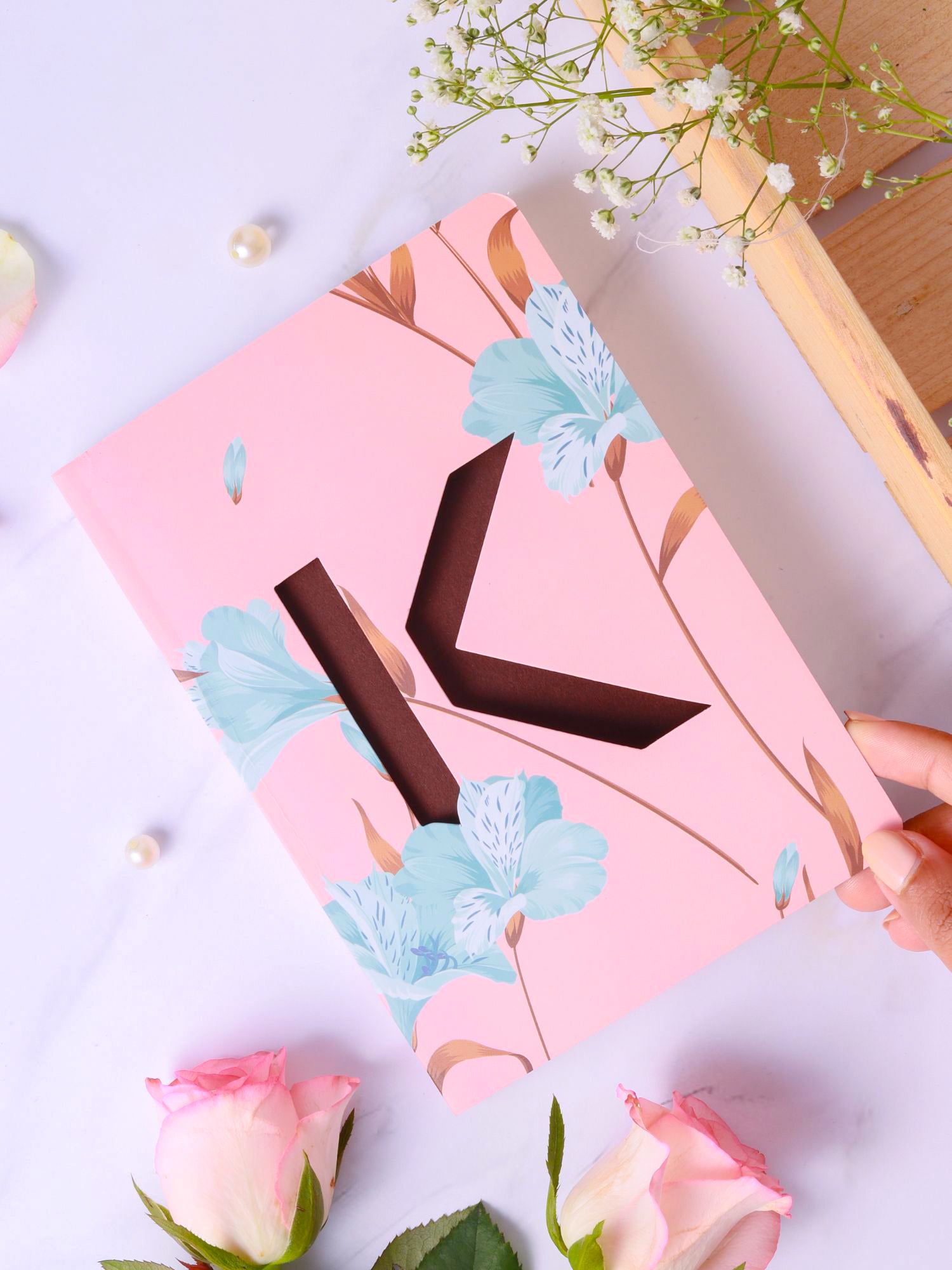 Initial K Monogram Gift Set