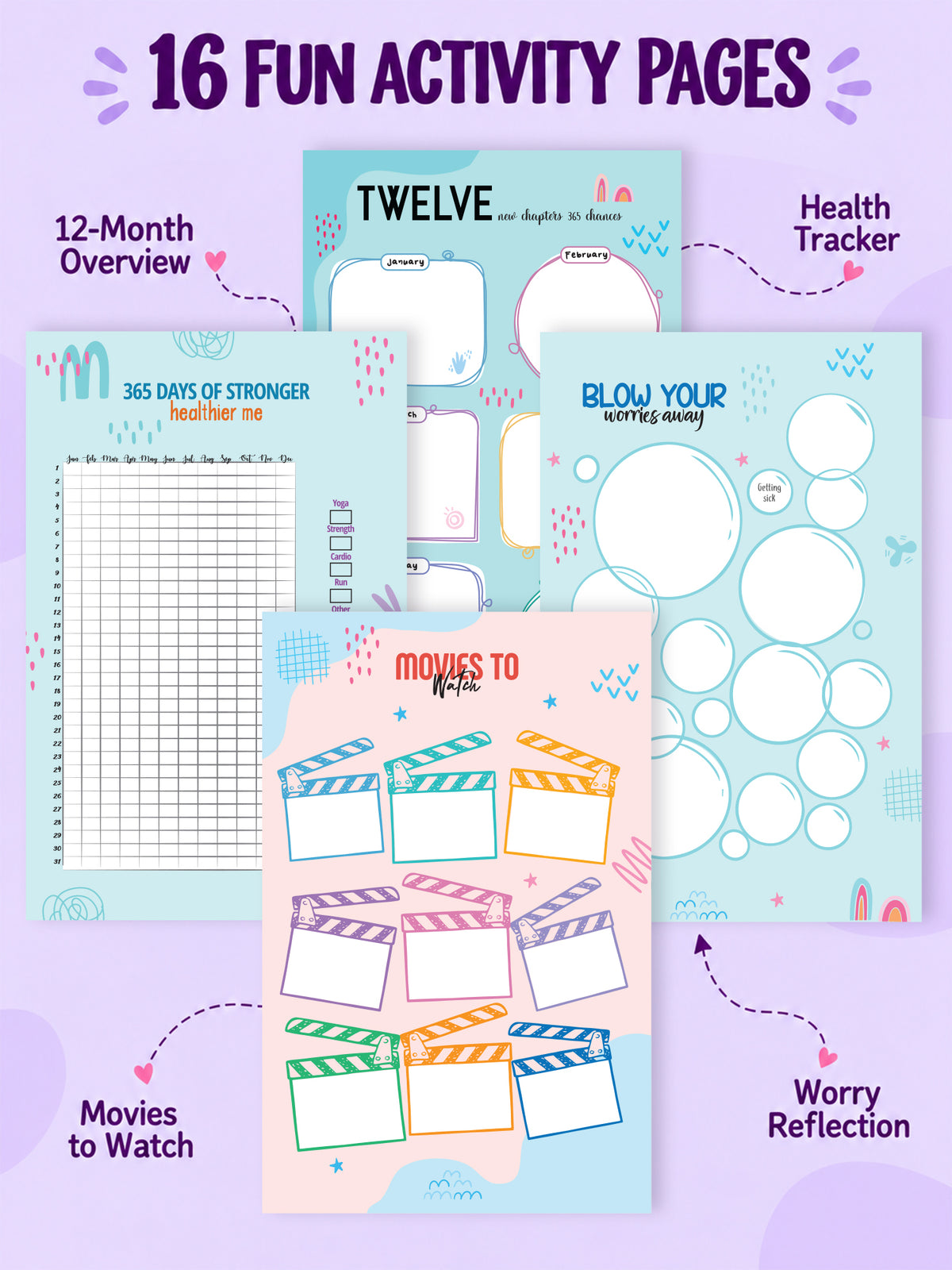 A5 Undated 2027 Planner- Playful Checks