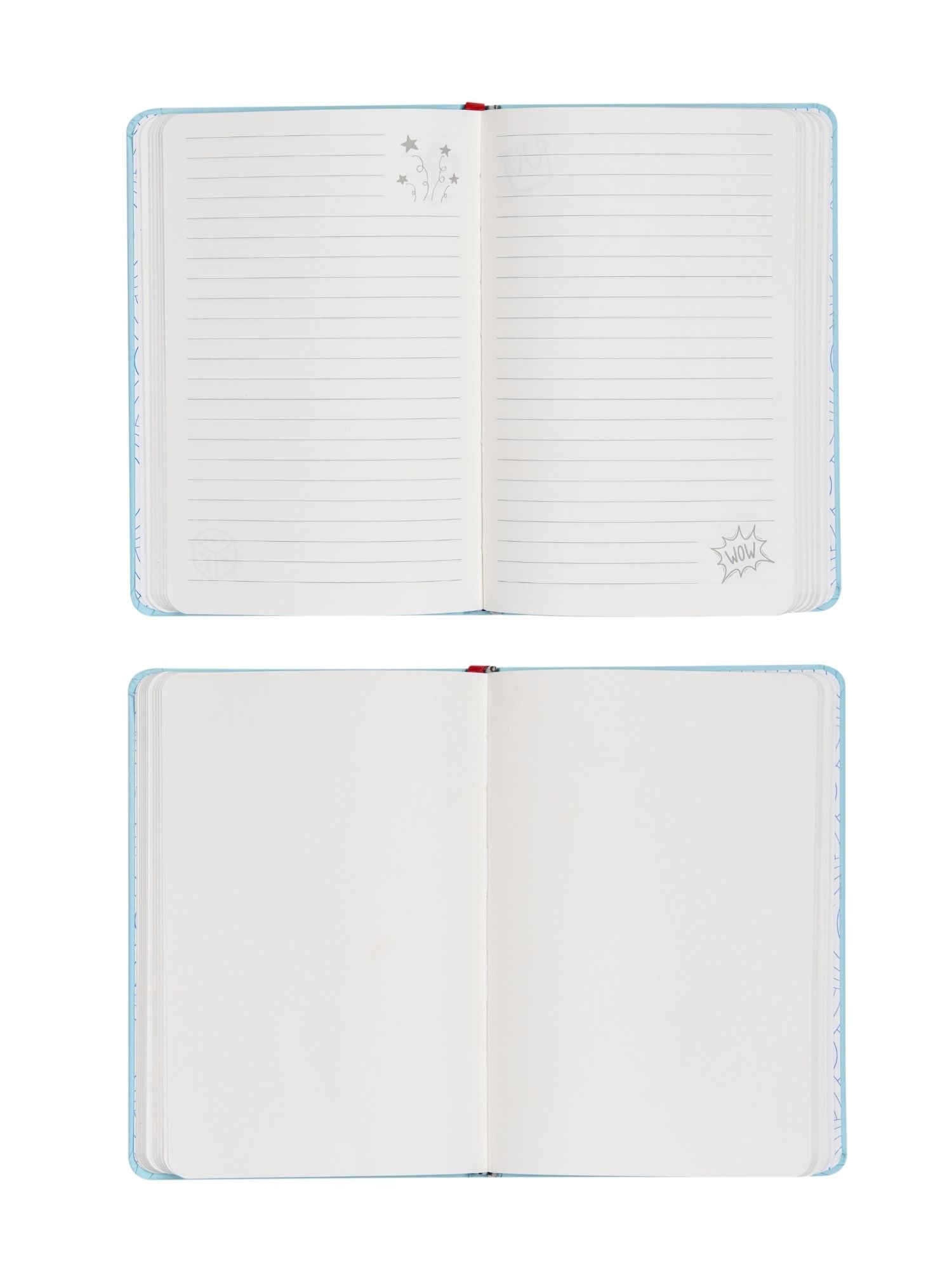 Doodle Initial B Stripes Theme Premium Hard Bound B6 Notebook Diary