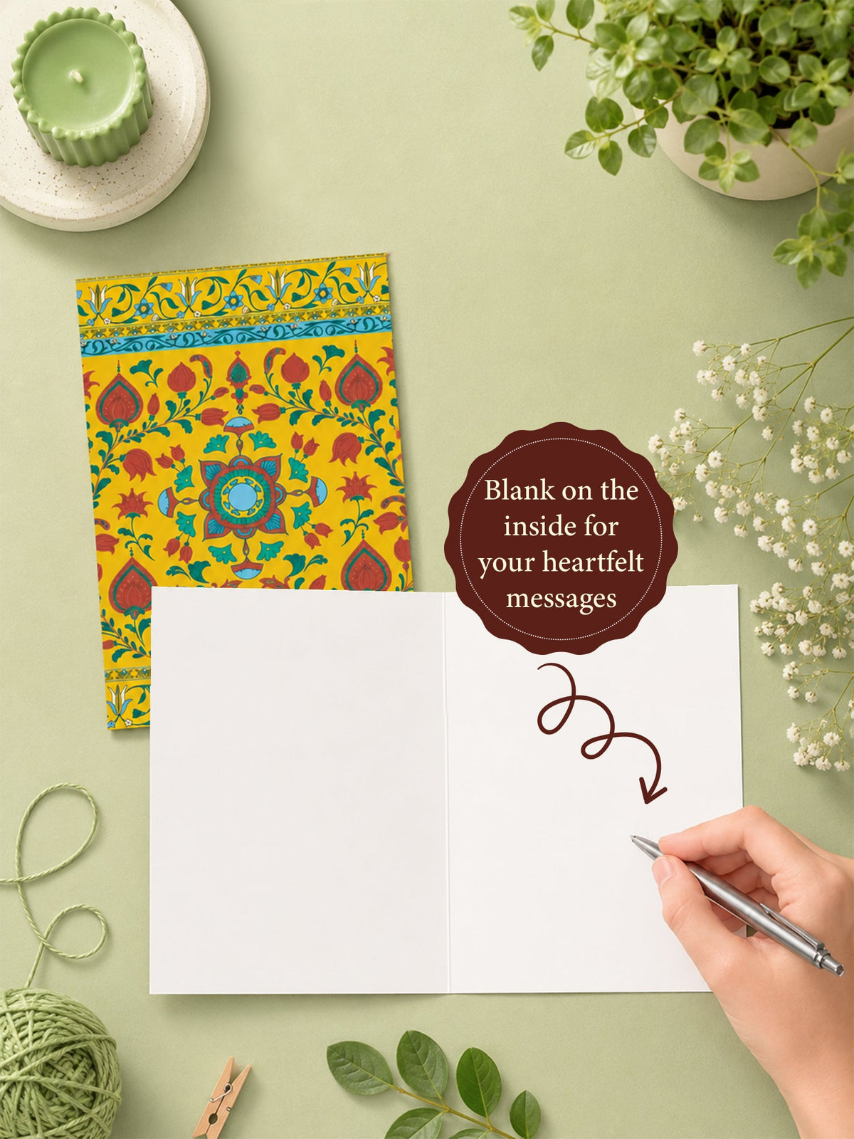 Ethnic Patterns Notecard pack of 24