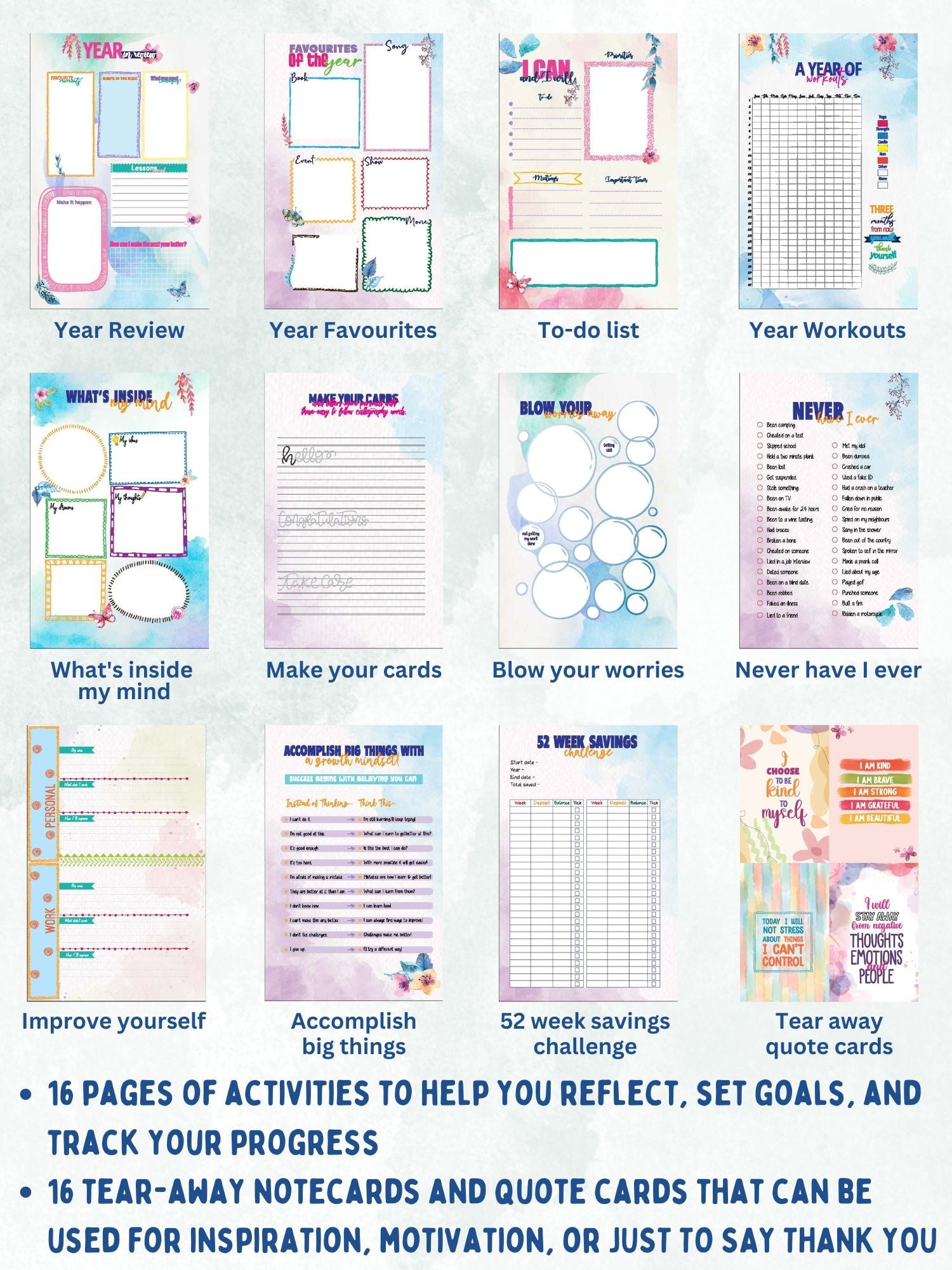 2025 A5 Undated Yearly Planner - Plan Big