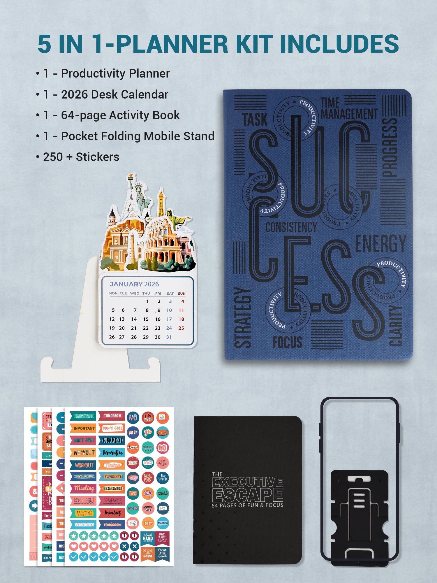 Success Summit 2026 Productivity Pro Planner Set – Undated A5