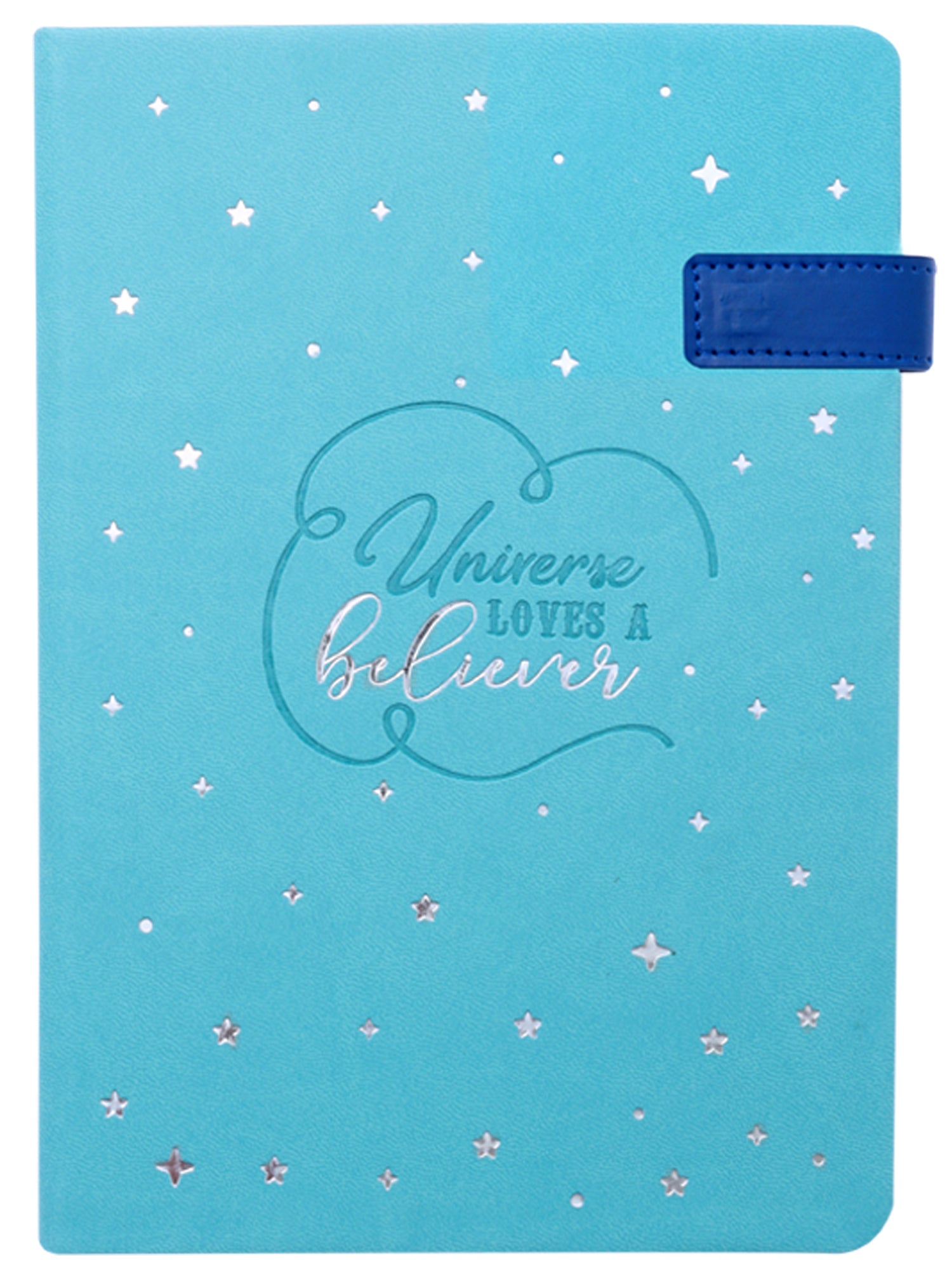 A5 Vegan Leather Notebook - Believer (Blue)