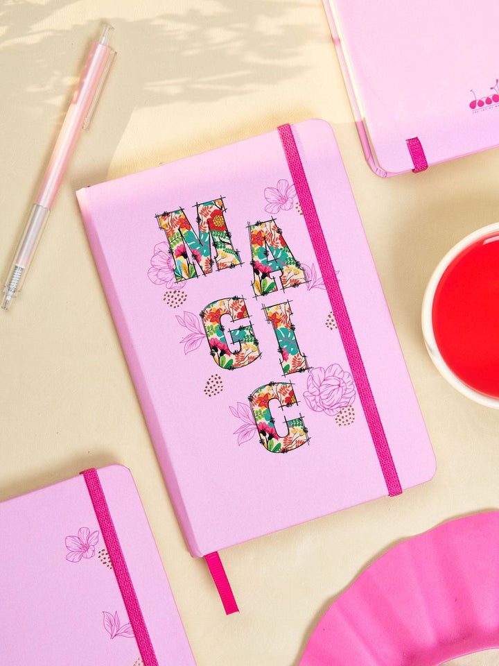 DOODLE Camellia Hardbound B6 Diary Notebook - MAGIC