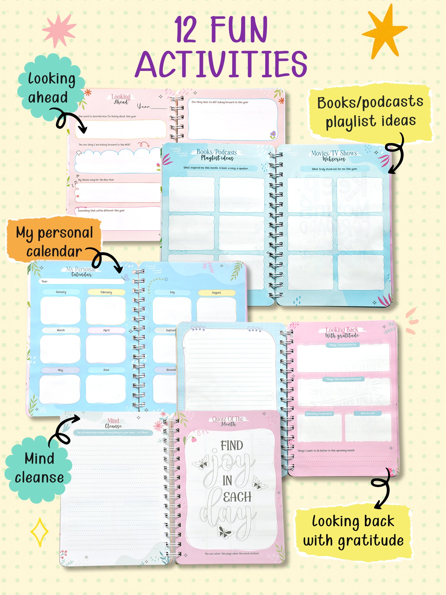 A5 Dream Life Undated Yearly Planner - Daily Drive - View 7