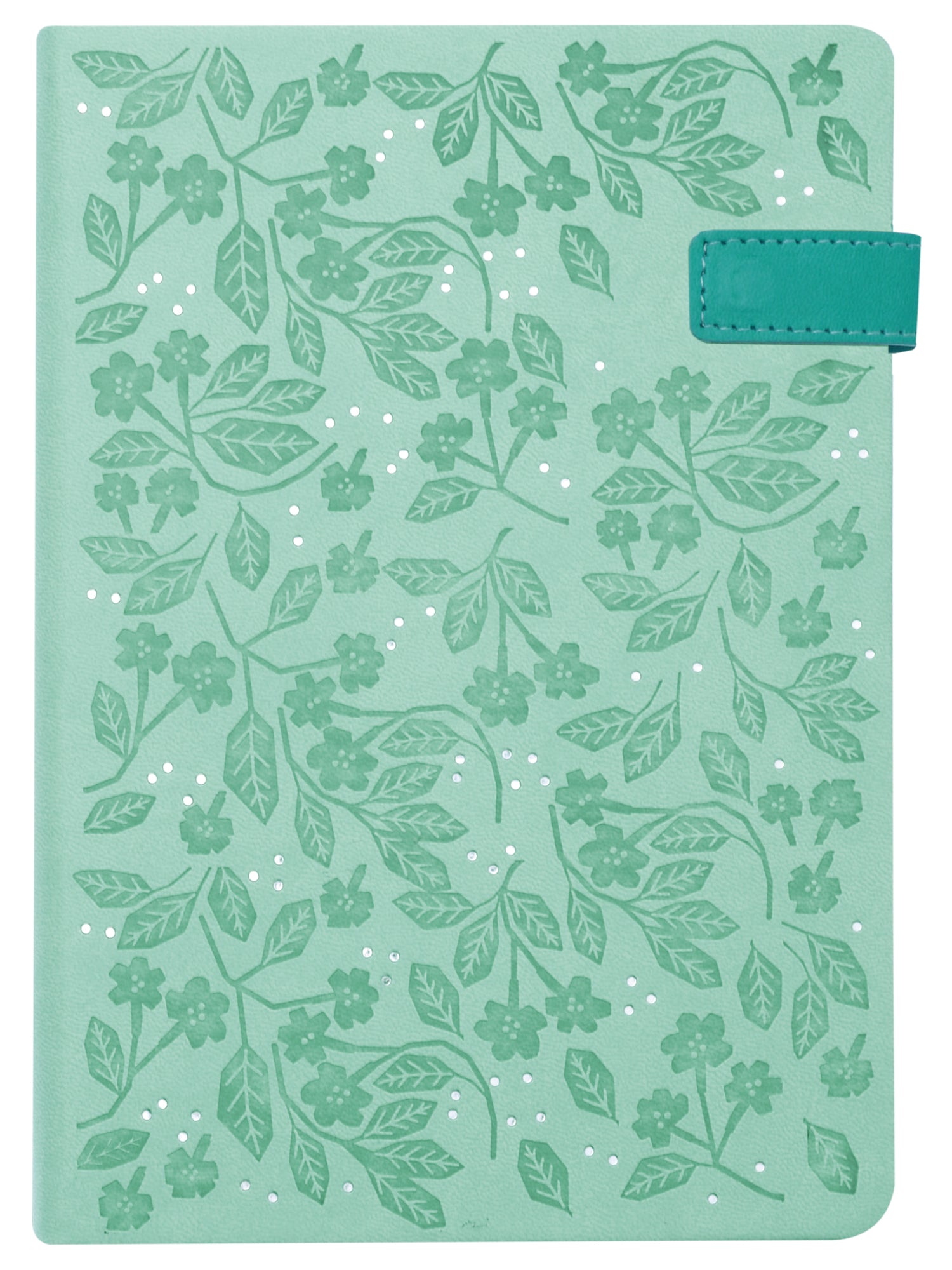 A5 Vegan Leather Notebook - Garden Spells (Turquoise)