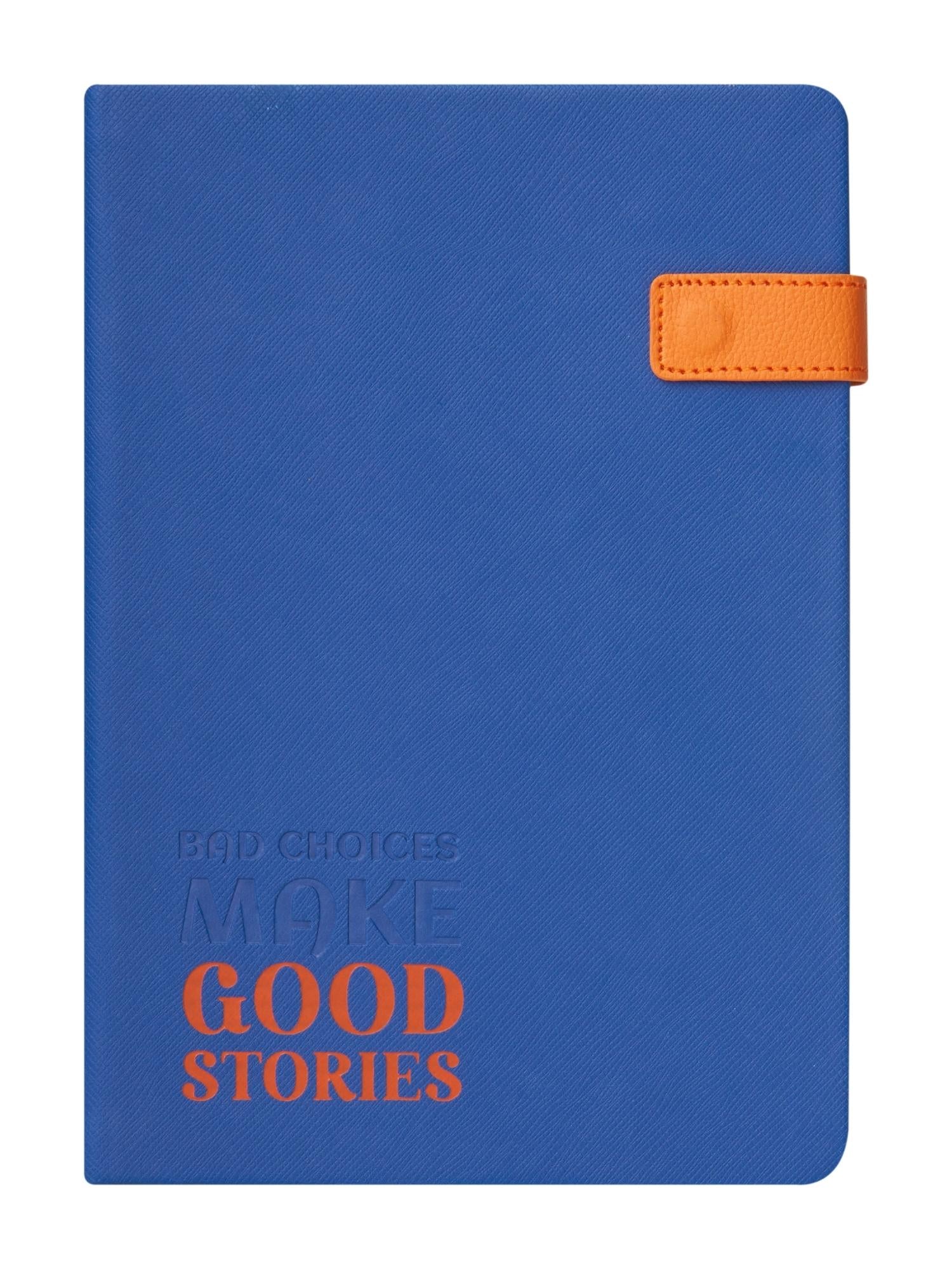 Doodle A5 Vegan Leather Flip Bound Notebook with magnetic Flip Closure - Good Stories