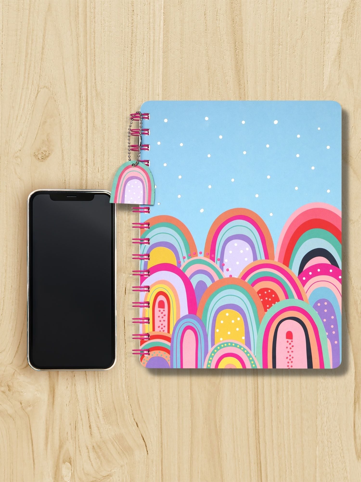 Joyful Arcs Wiro Notebook