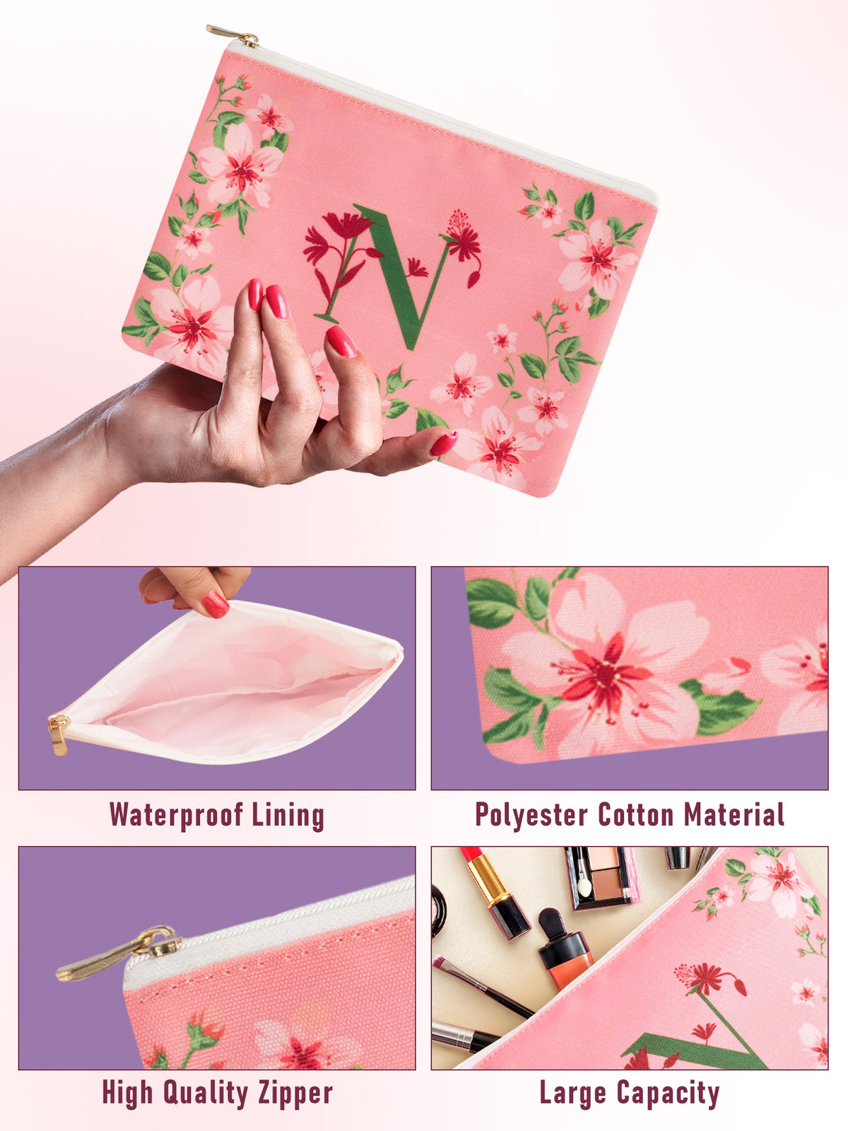 Initial N Monogram Gift Set