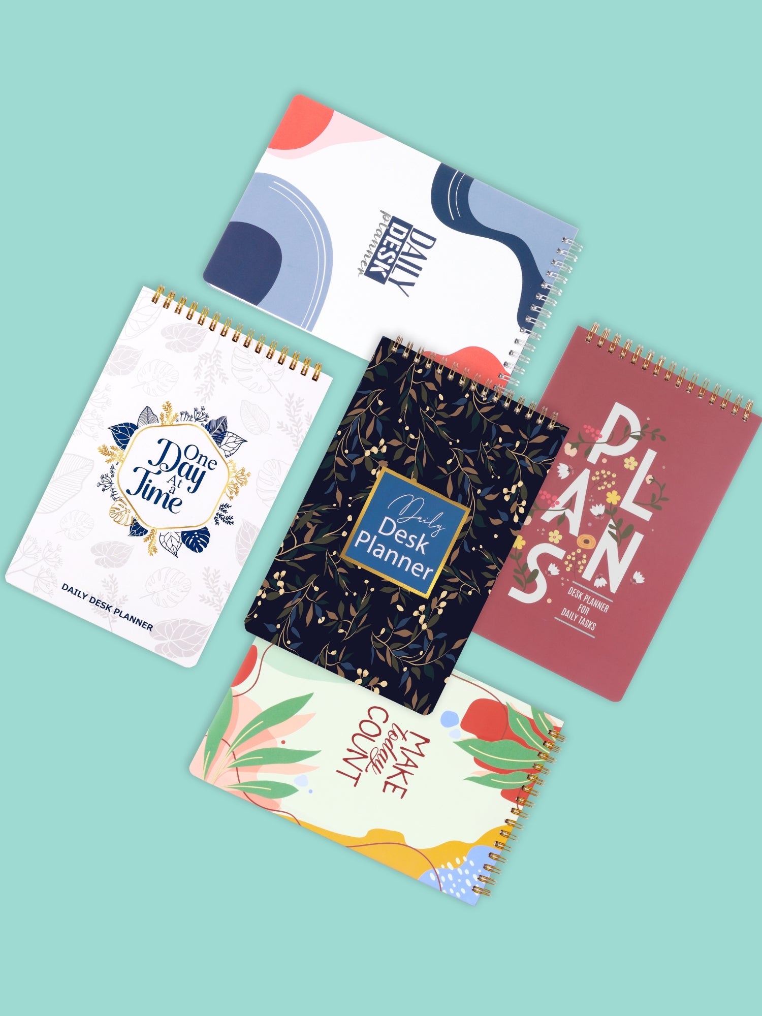 Mystic Ferns Daily Desk Planner