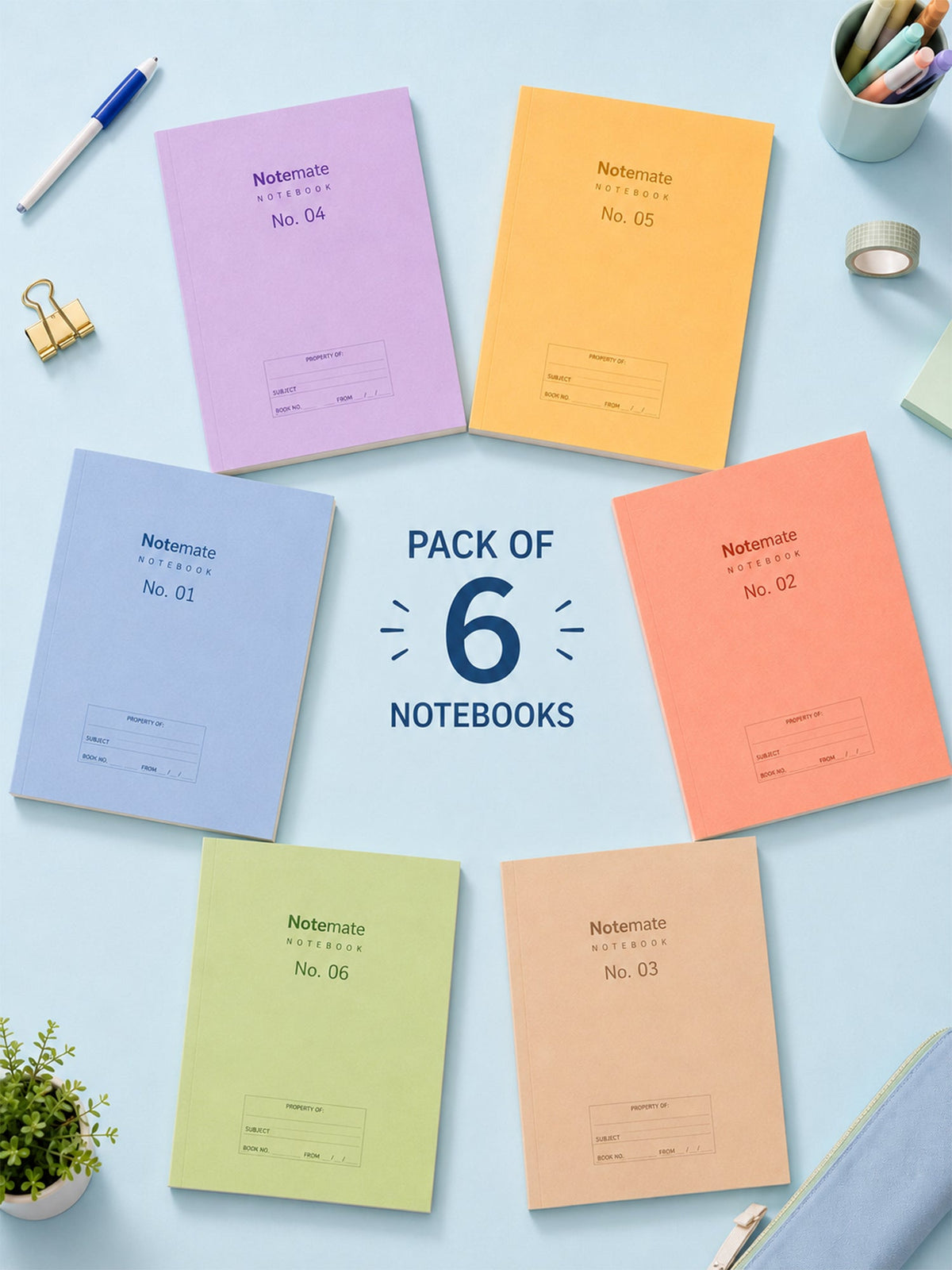 NoteMate 3 (Pack of 6)