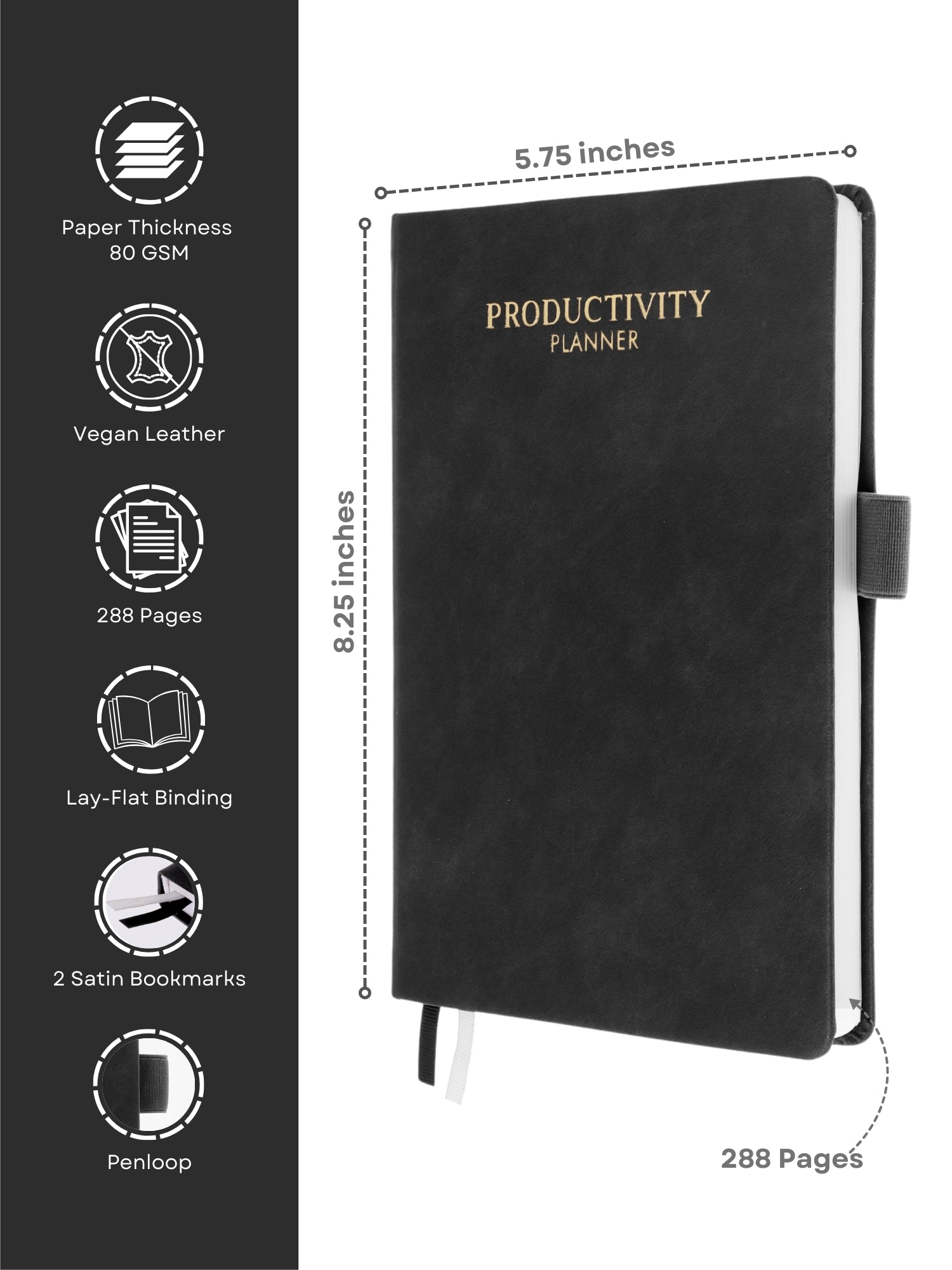 Pro - Grey Productivity Planner