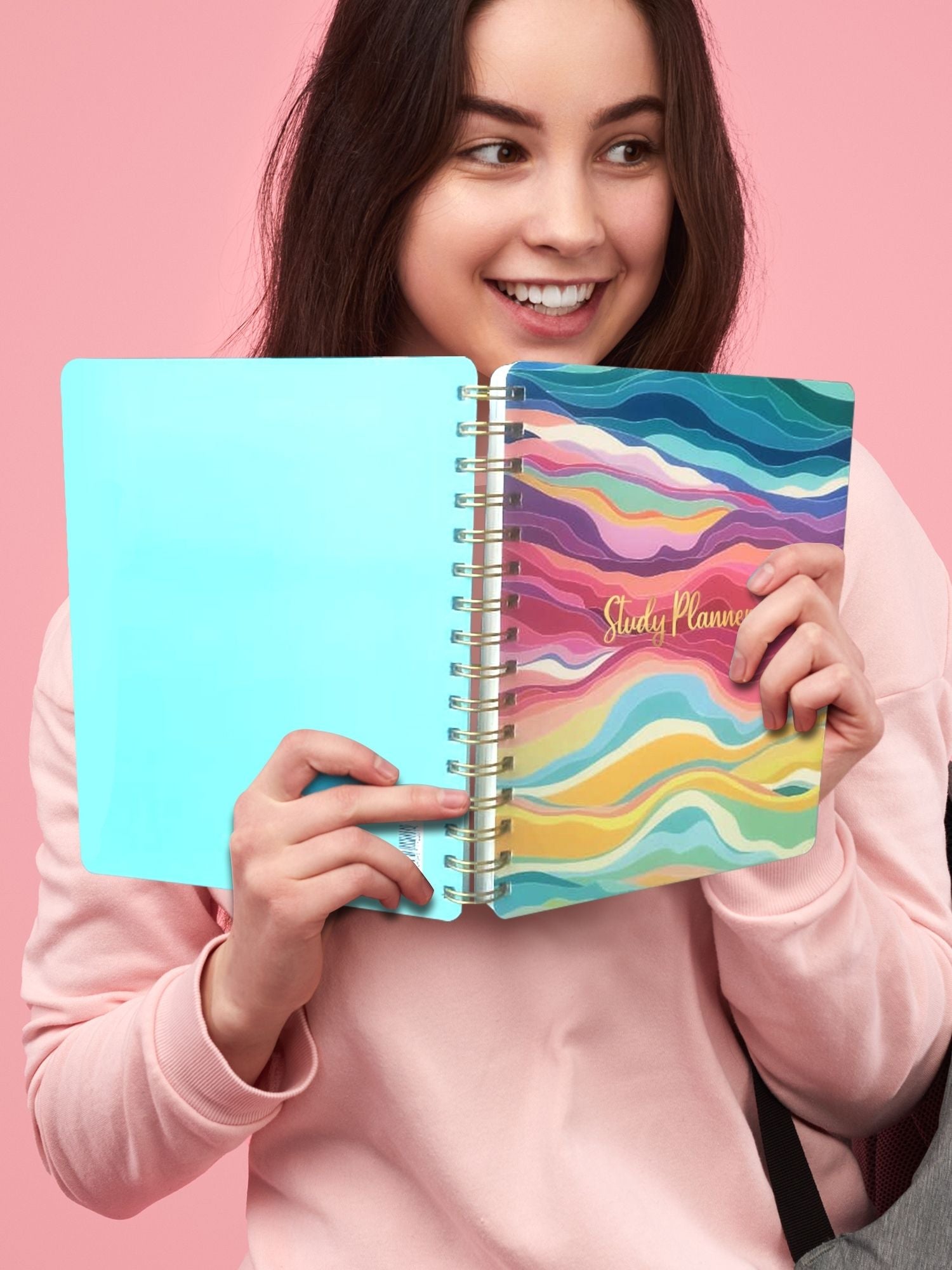 B5 Undated Study Planner - Vibrant Waves