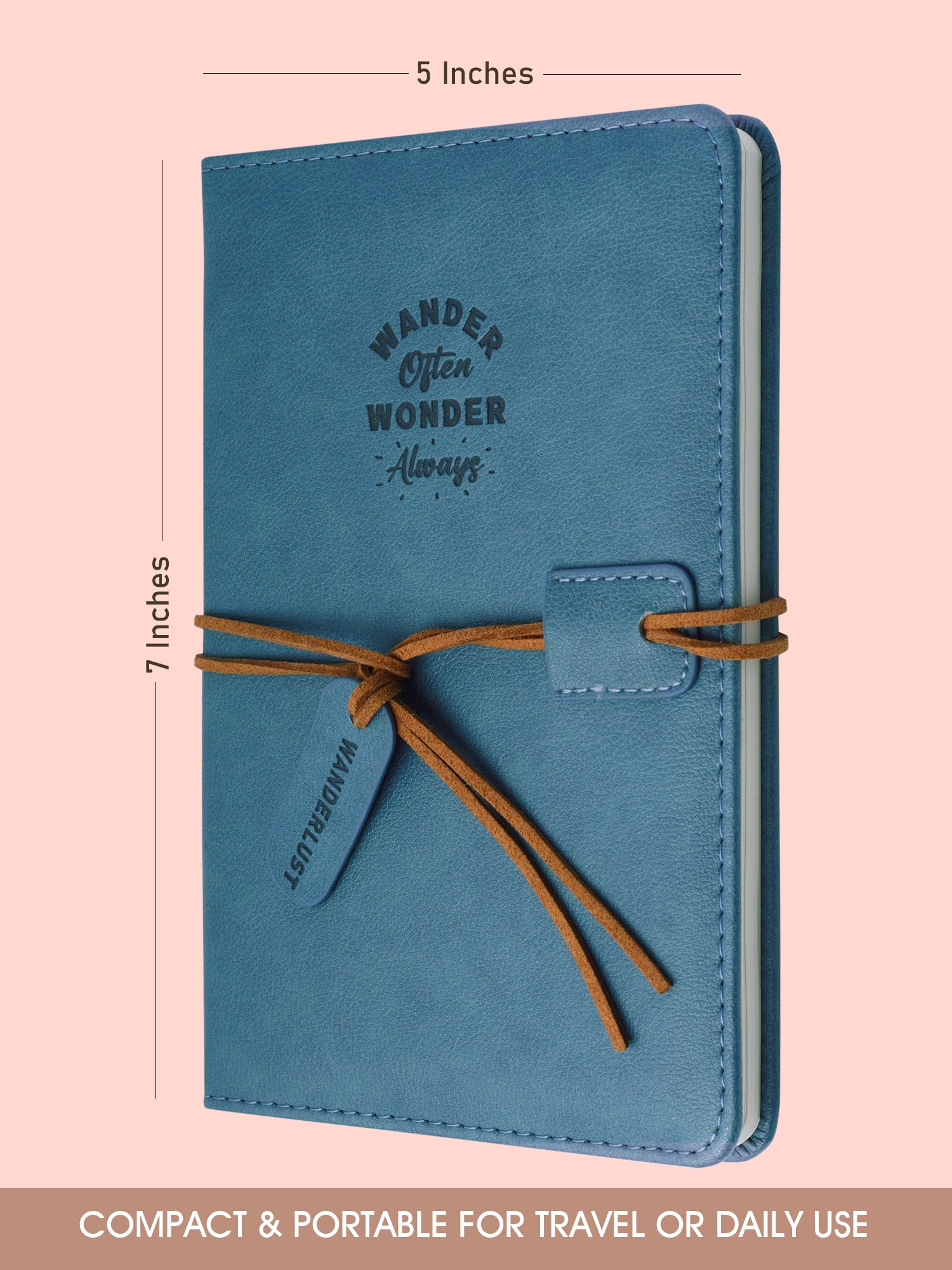 B6 Hardbound Travel Journal - Wanderlust Tales (Turquoise)