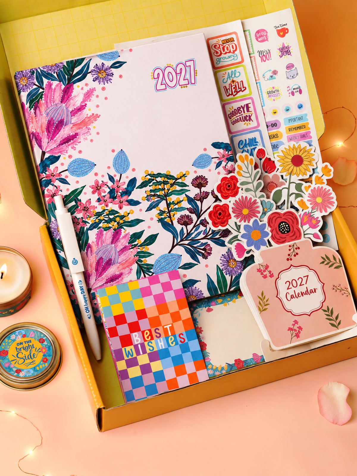 2027 Undated Yearly B5 Planner kit - Wild Meadow