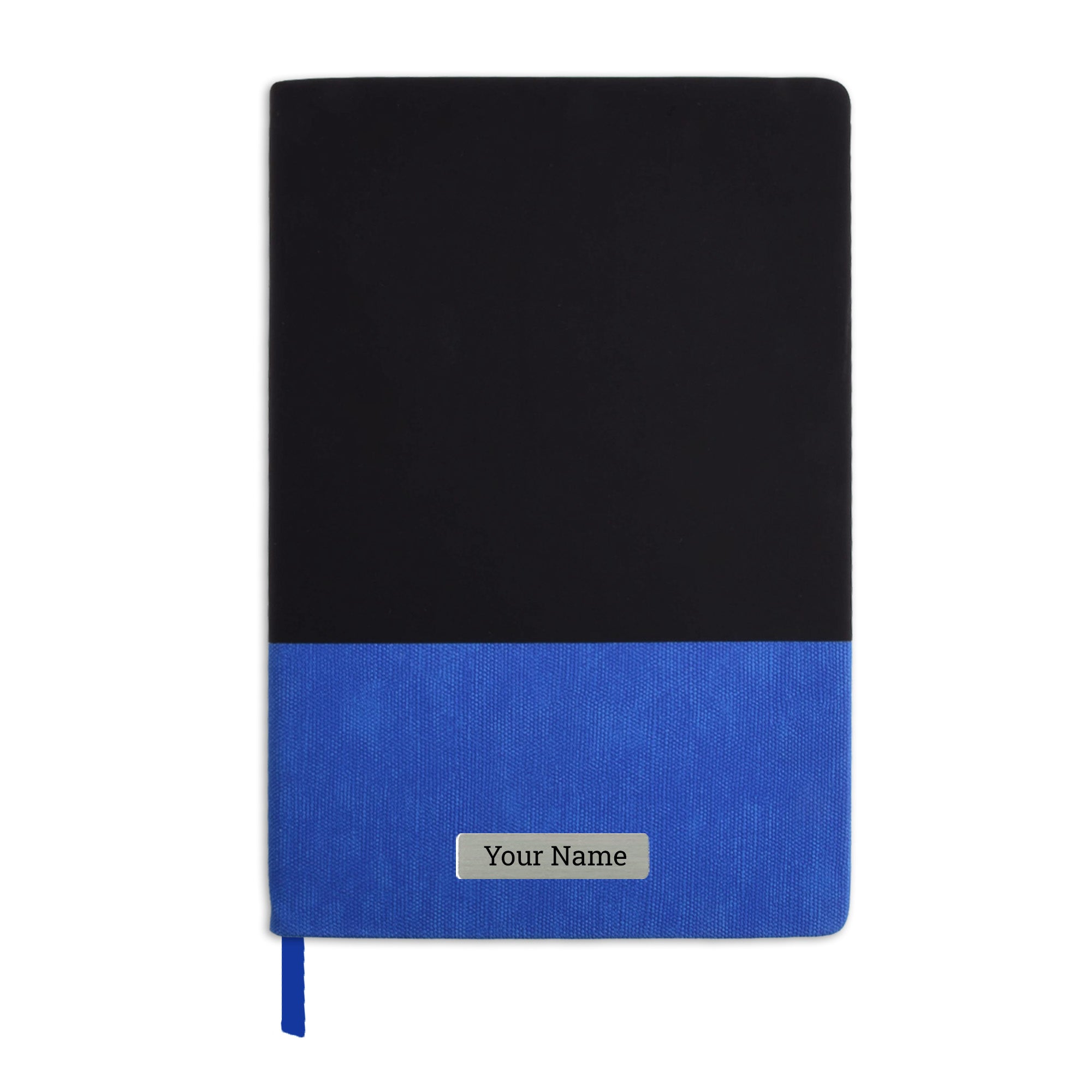 Personalized Bewick-A5 Hard Bound Executive Notebook -Blue
