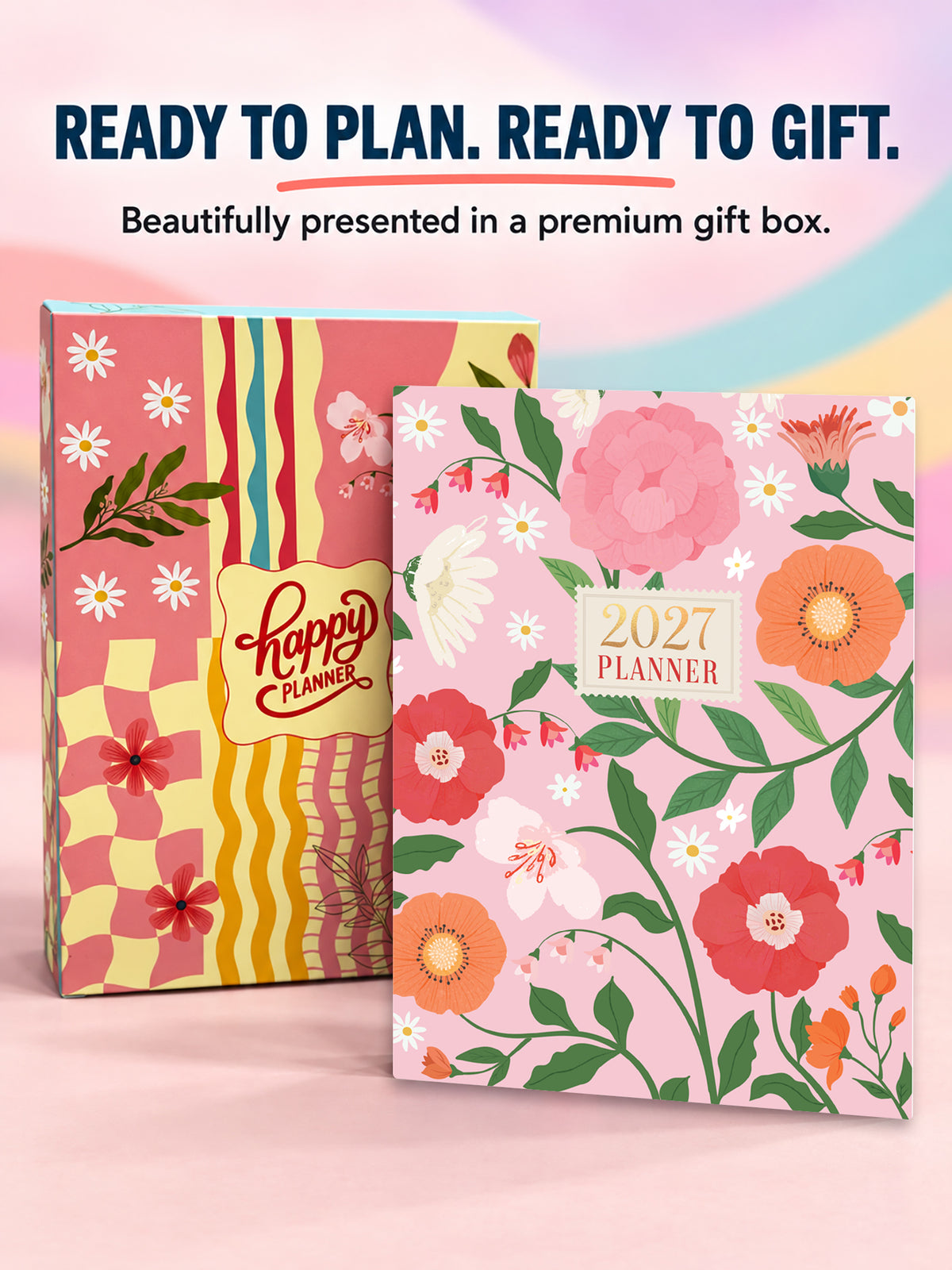 B5 Undated Yearly Planner - Blush Harmony