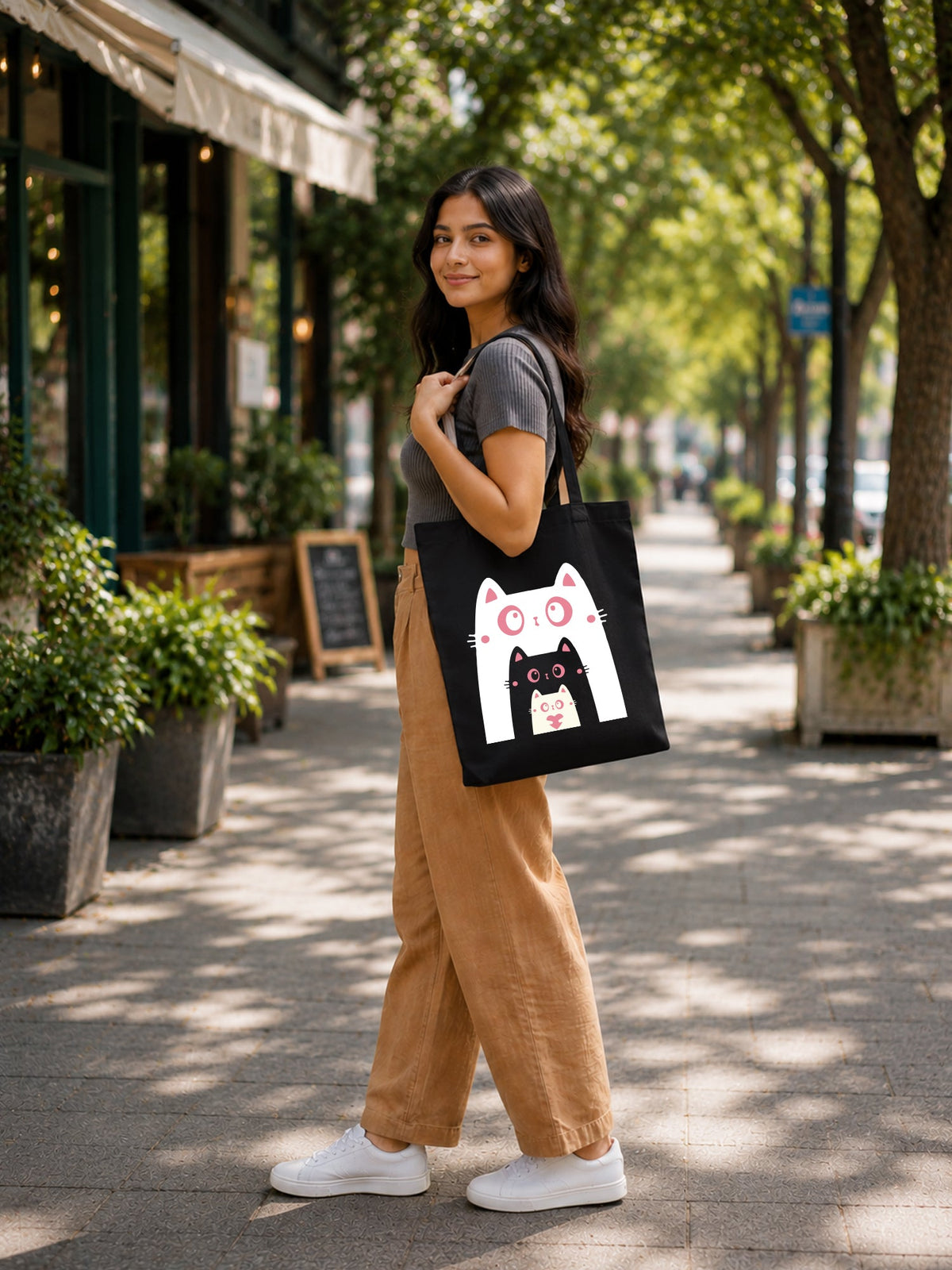 Cat Trio Tote Bag