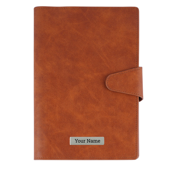 Personalized Couture A5 Hard Bound Executive Notebook - Brown