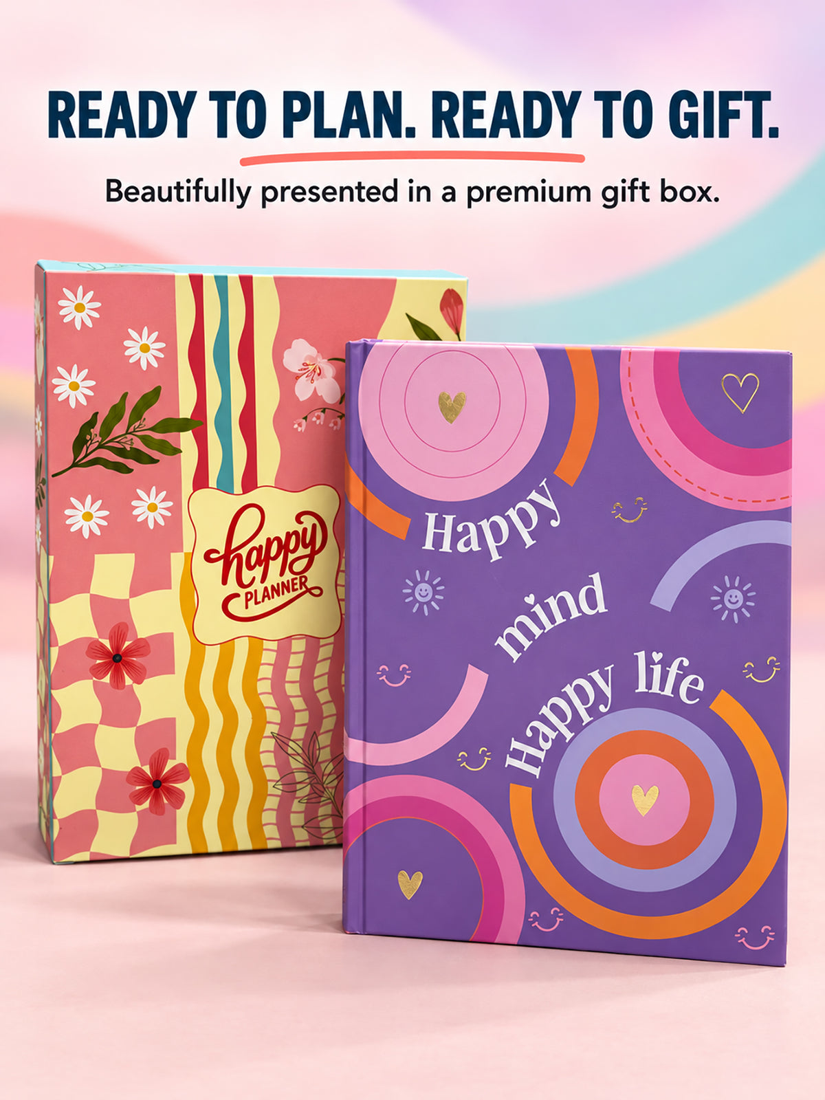 B5 Undated Yearly Planner - Happy Notes