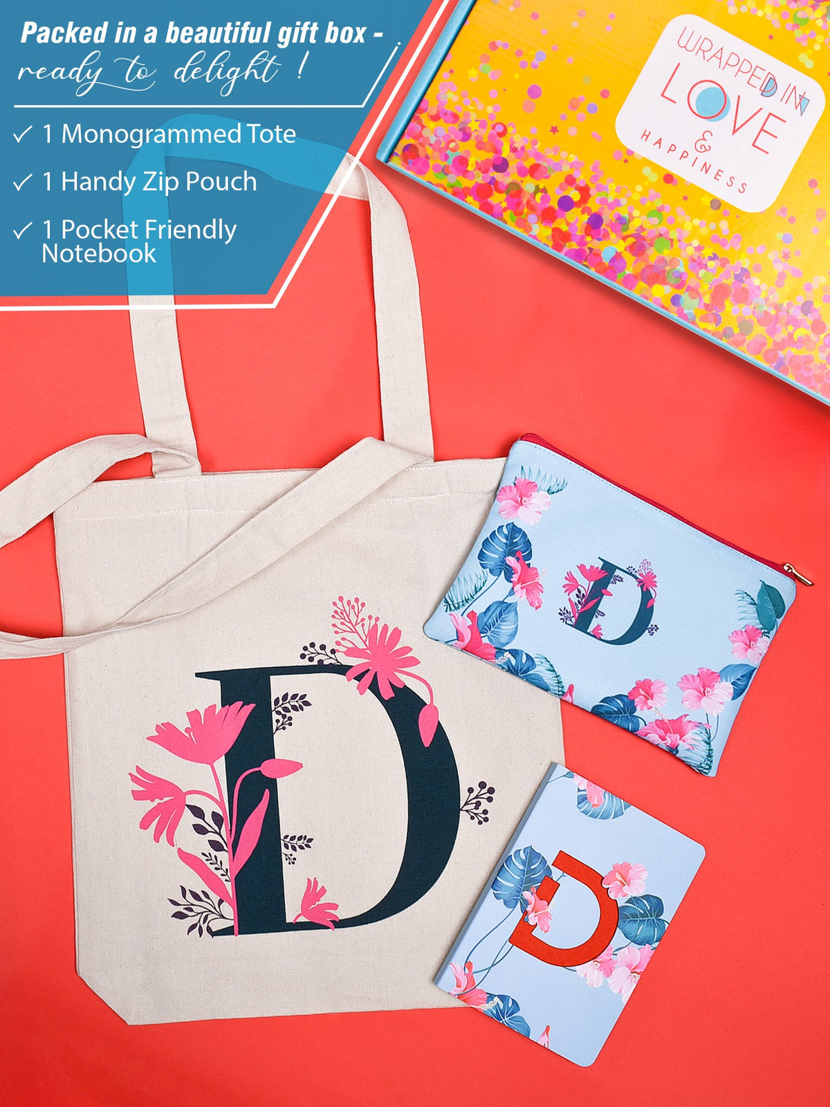 Initial D Monogram Gift Set