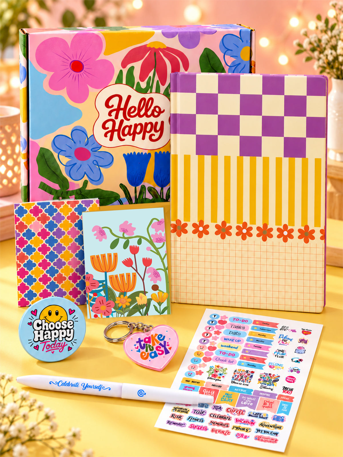 A5 Undated 2027 Planner- Playful Checks