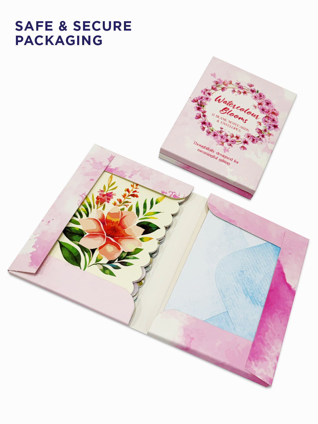 Watercolor Bloom Notecard pack of 12